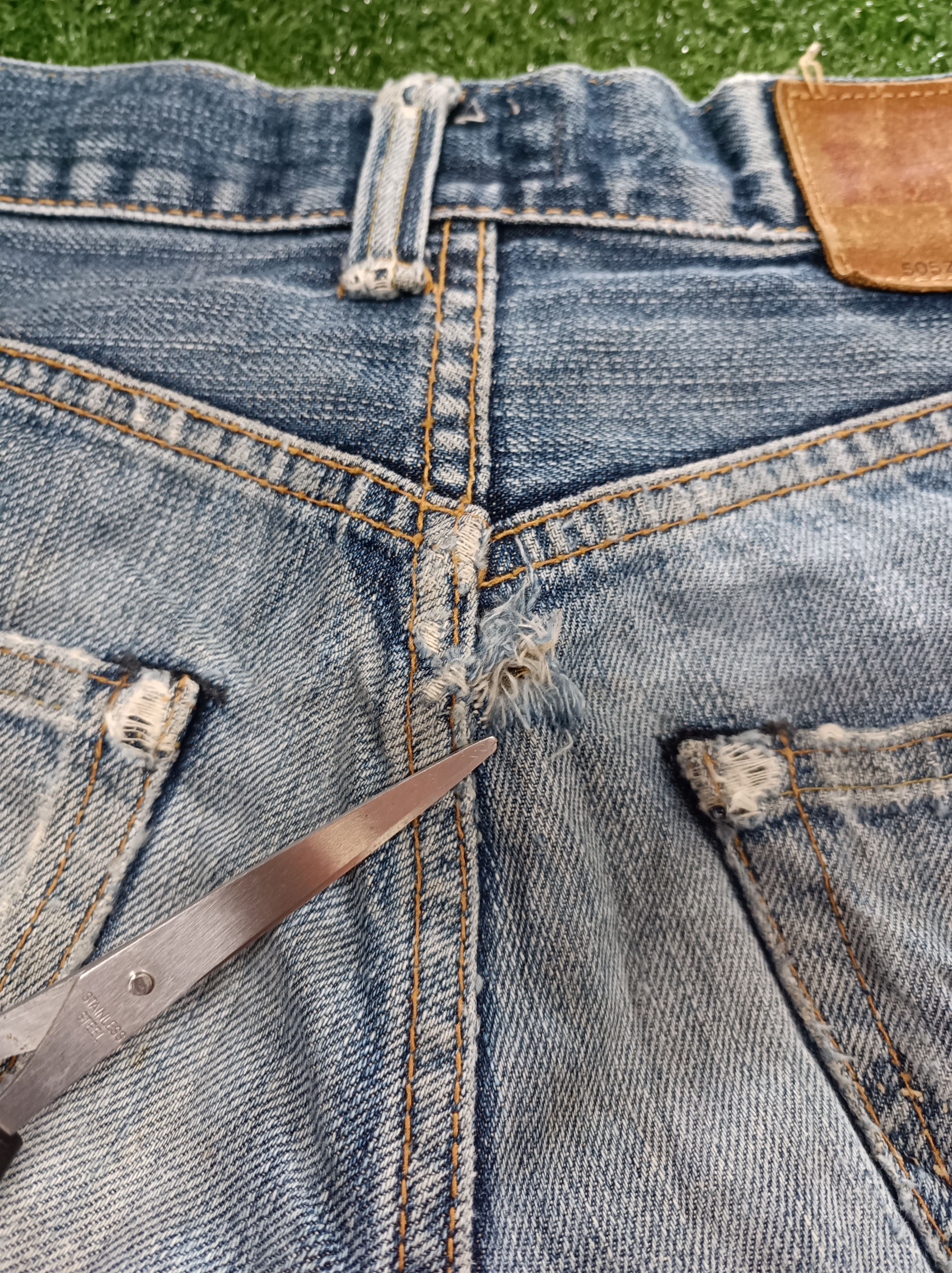 Edwin EDWIN 505zx selvage distressed denim. Size US 31 - 9 Thumbnail