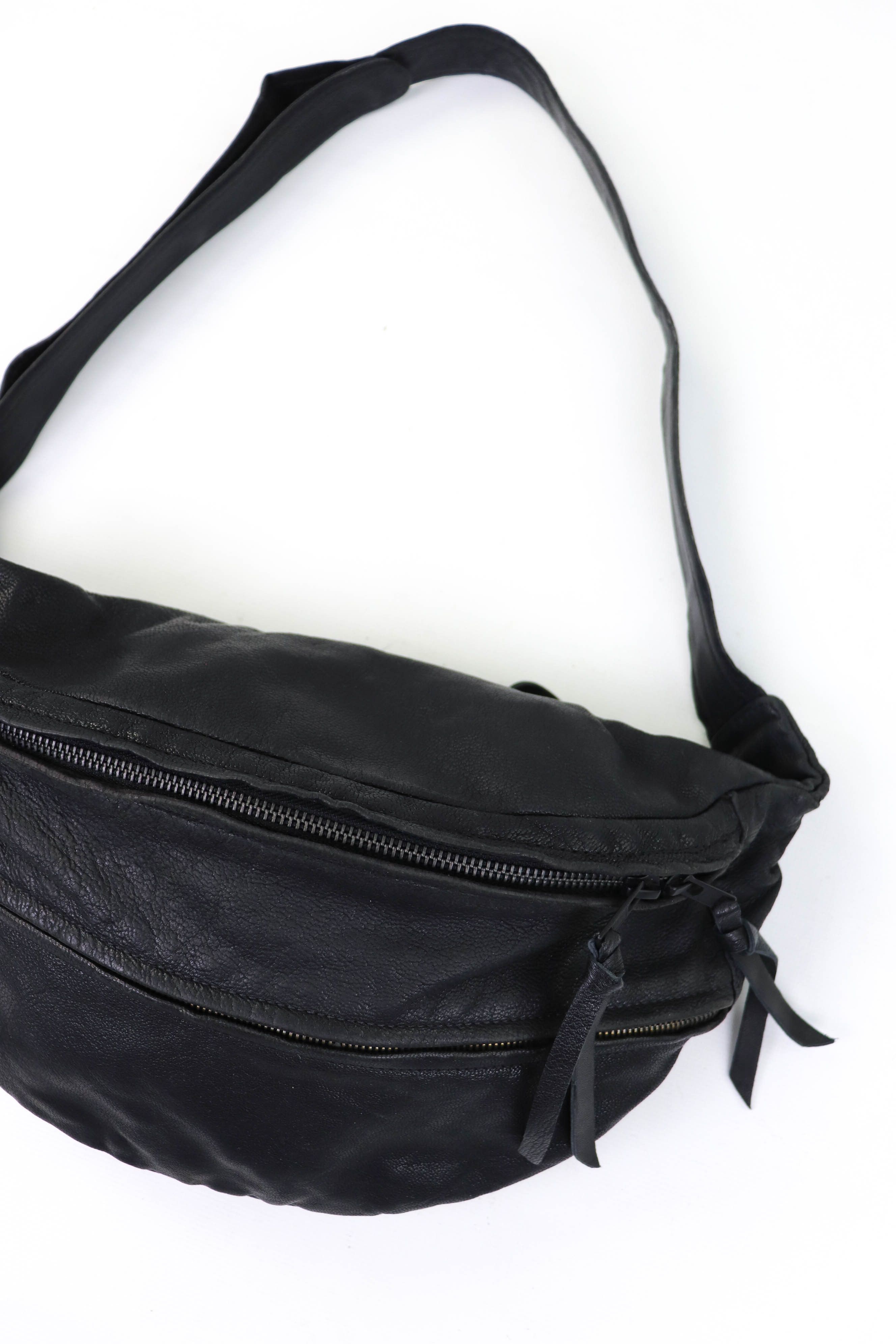 Genuine Leather YVONNE KONE (Womens?) Black Leather Oversized Albi Bum Bag Size ONE SIZE - 7 Thumbnail
