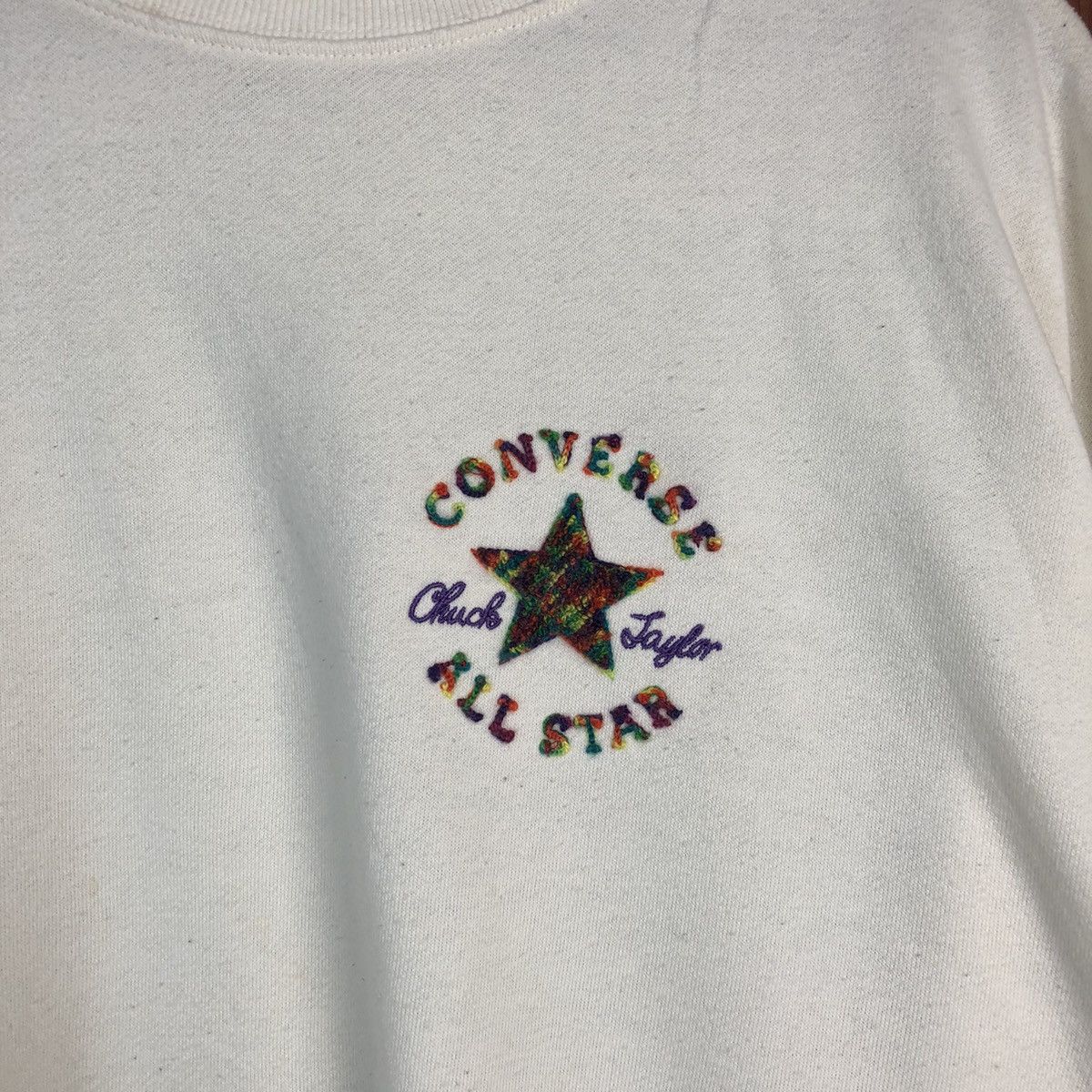 Converse × Vintage Converse All Star vintage White Sweatshirt #7524 Size US M / EU 48-50 / 2 - 5 Thumbnail