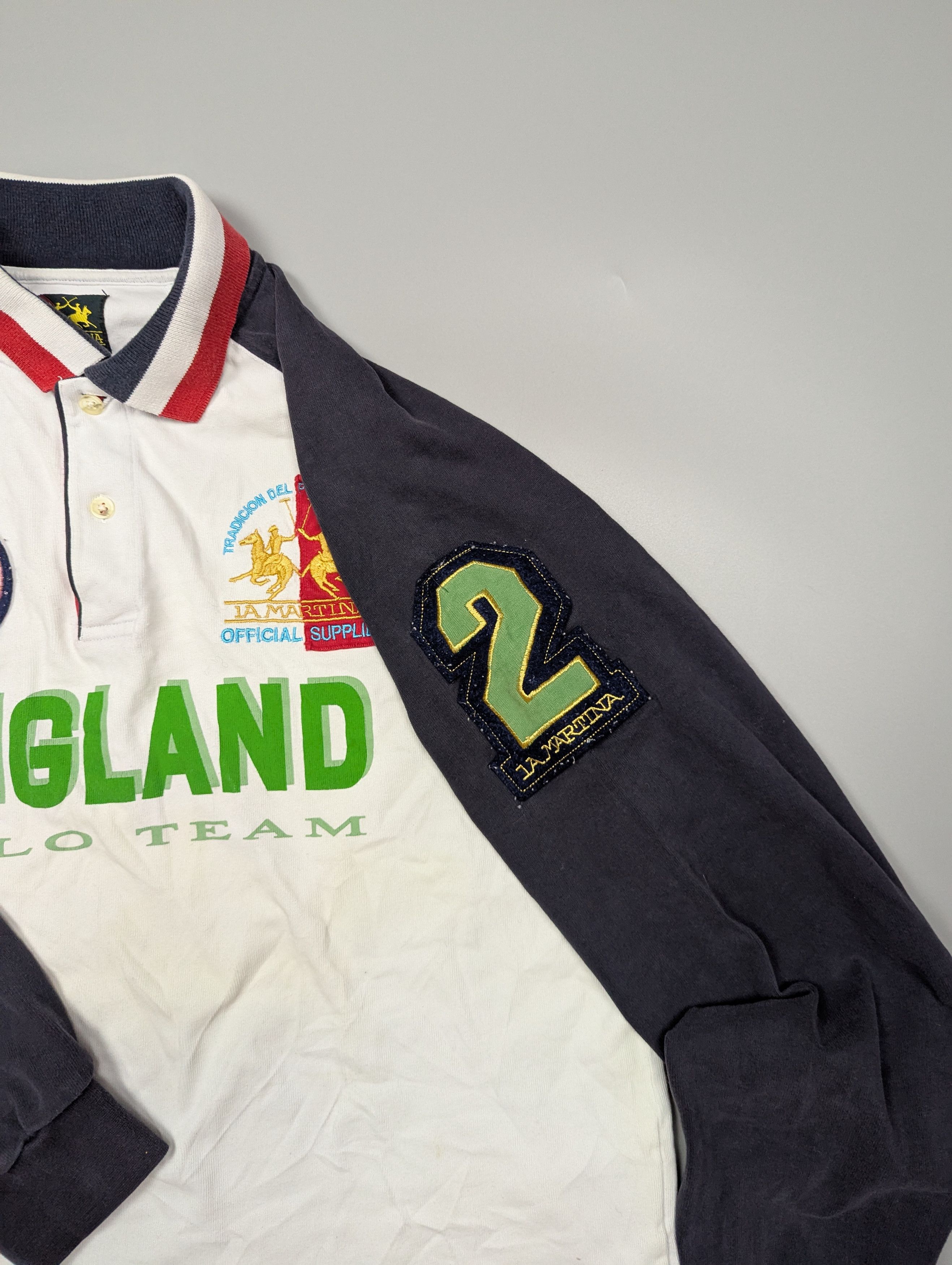 La Martina La Martina Men's England Polo Shirt European Championship Size US XL / EU 56 / 4 - 10 Thumbnail