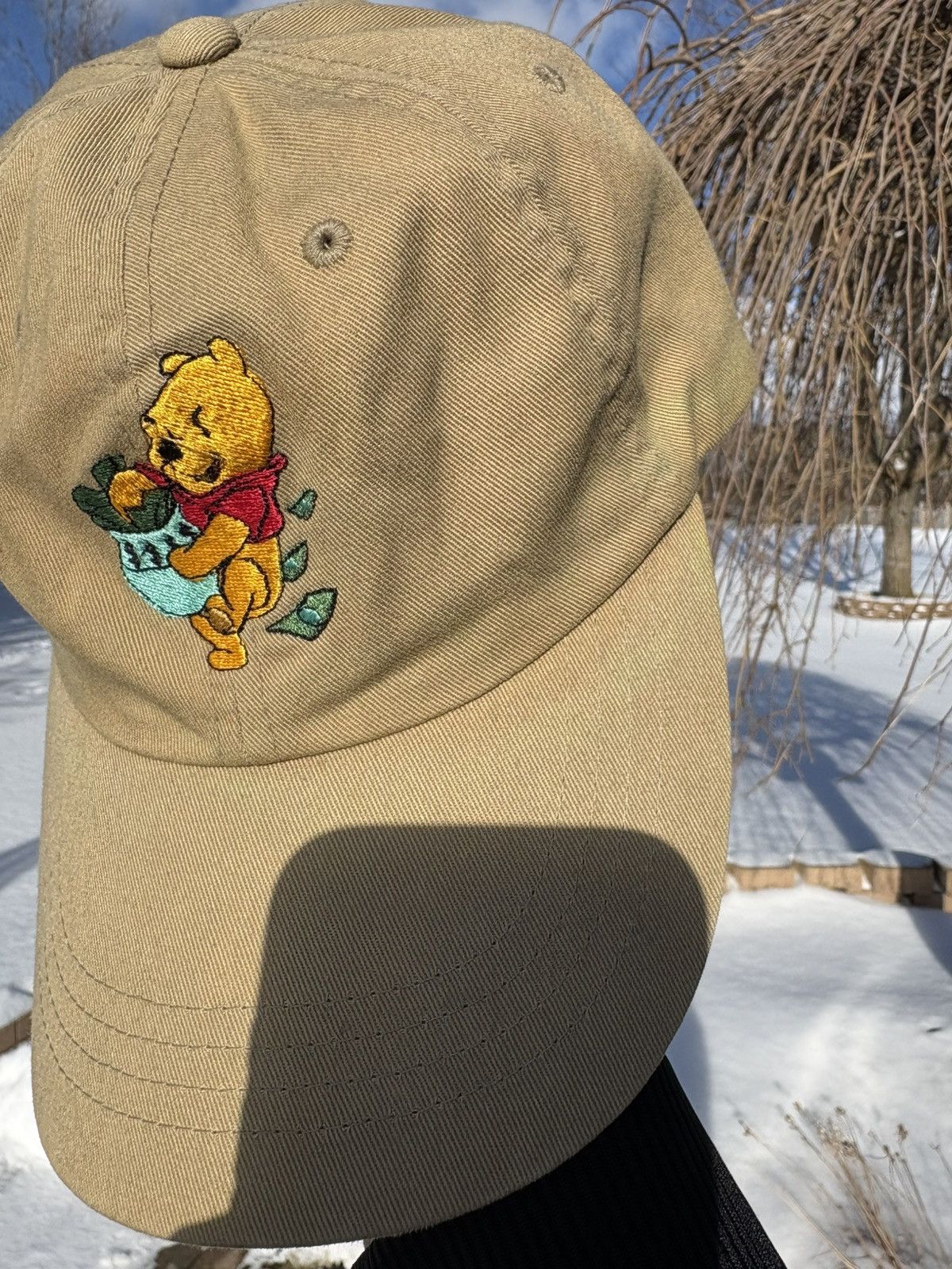 Other Vintage 90s Winnie the Pooh Embroidered Strapback OSFA Hat Size ONE SIZE - 3 Thumbnail