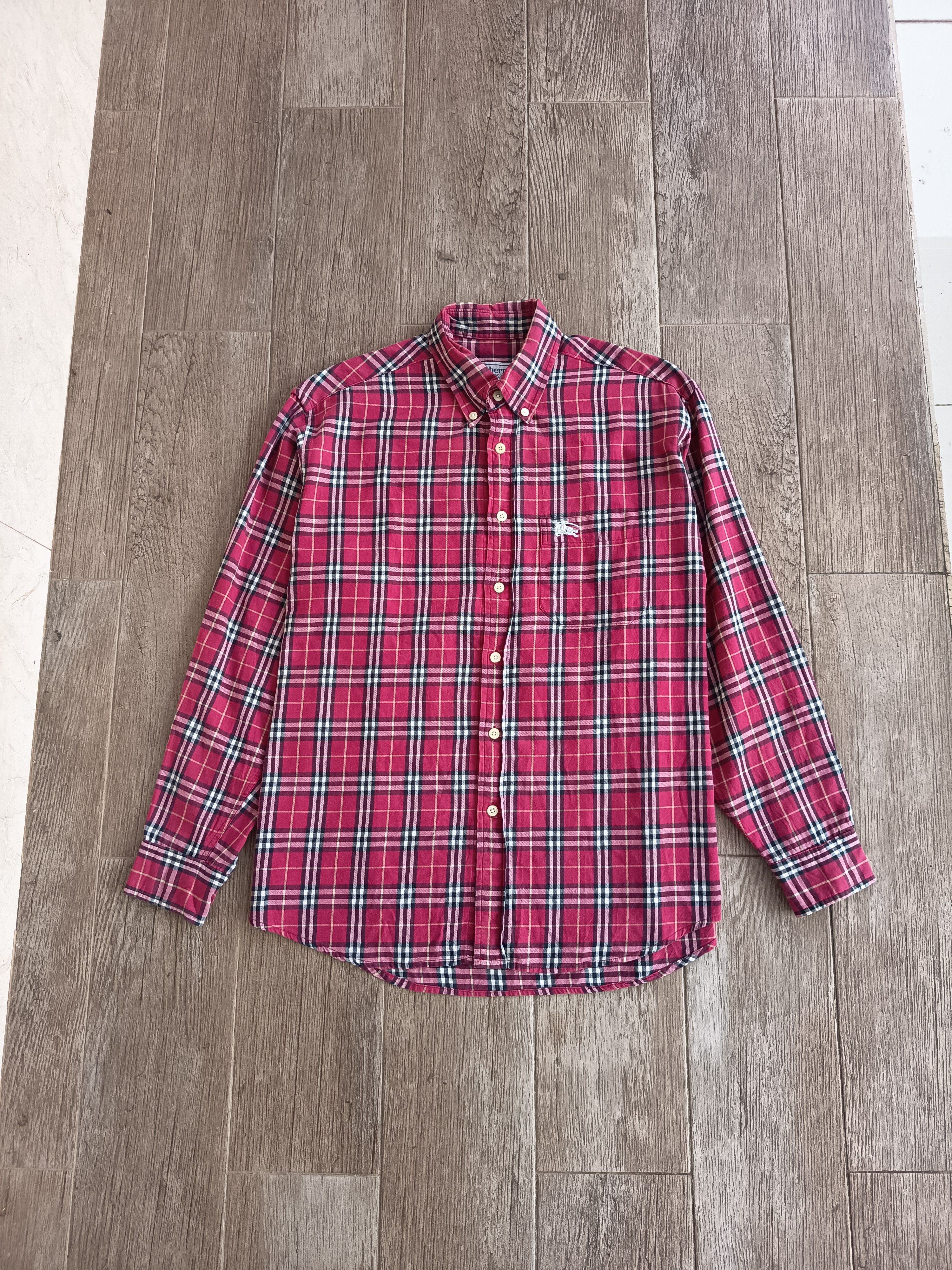 Burberry VINTAGE BURBERRYS RED NOVA CHECK Size US L / EU 52-54 / 3 - 1 Thumbnail
