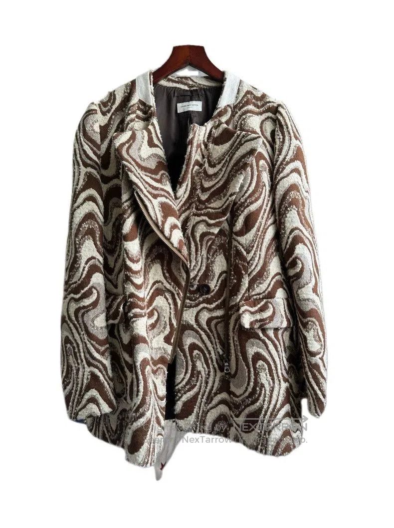 Dries Van Noten Dries Van Noten Wool Wave Blazer. Size US L / EU 52-54 / 3 - 3 Thumbnail
