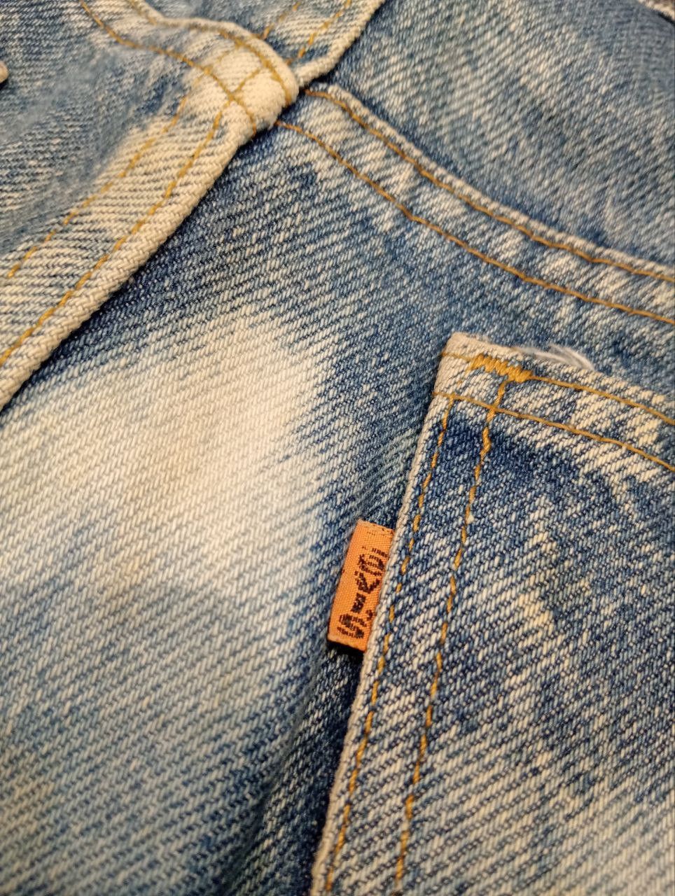 Levi's Vintage Clothing VINTAGE LEVI'S ORANGE TAB BLEACH FLARED JEANS Size US 33 - 14 Thumbnail
