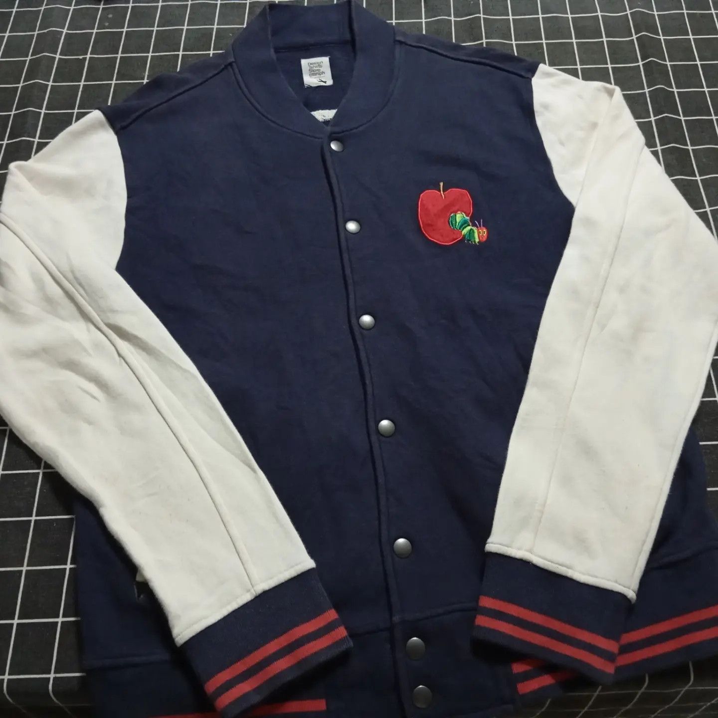 Japanese Brand The Very Hungry Caterpillar Varsity Jacket 📚🍎🐛 Size US M / EU 48-50 / 2 - 1 Thumbnail