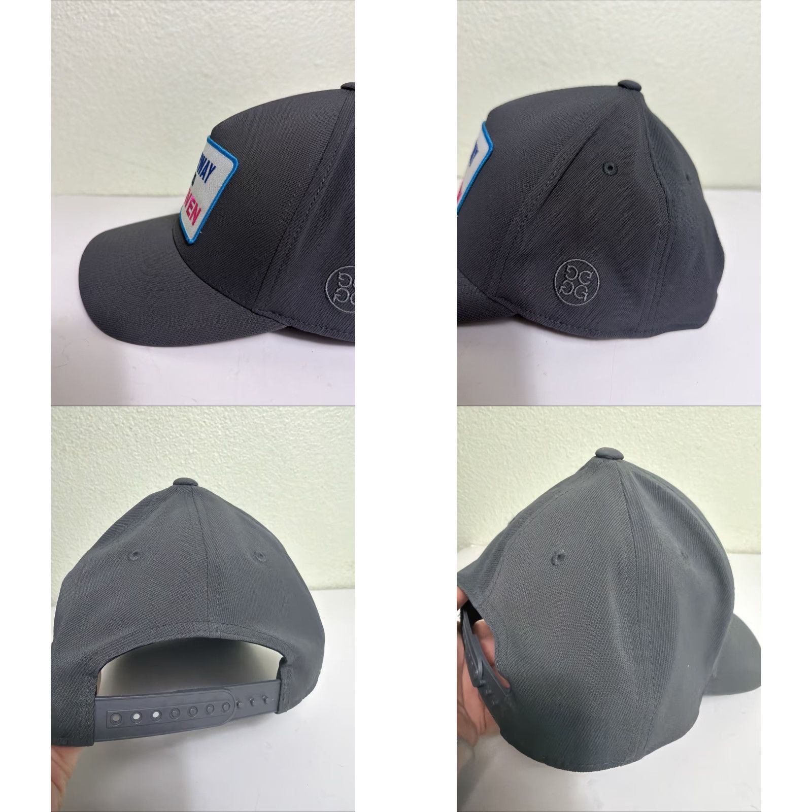 G/FORE G/FORE Hat Cap Snap Back Mens Gray Fairway To Heaven Embroidered Patch Golf Size ONE SIZE - 8 Thumbnail