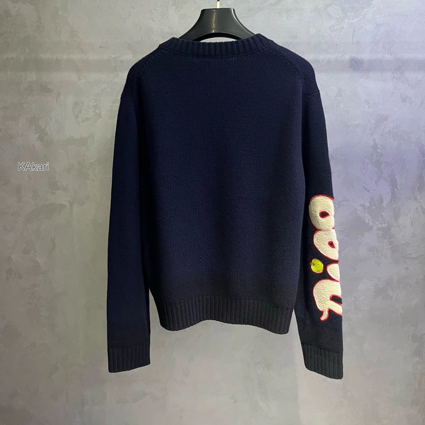 Dior Dior Blue Crewneck Long-Sleeve Sweater Size US XXS / EU 40 - 5 Thumbnail