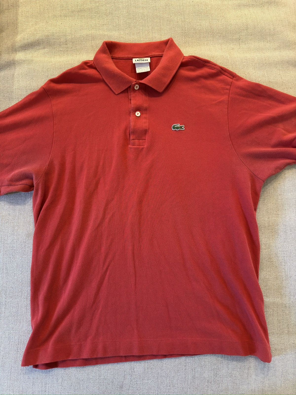 Lacoste LACOSTE The Iconic Slim Fit Mesh Knit Polo Shirt in Red Size US XXL / EU 58 / 5 - 5 Thumbnail