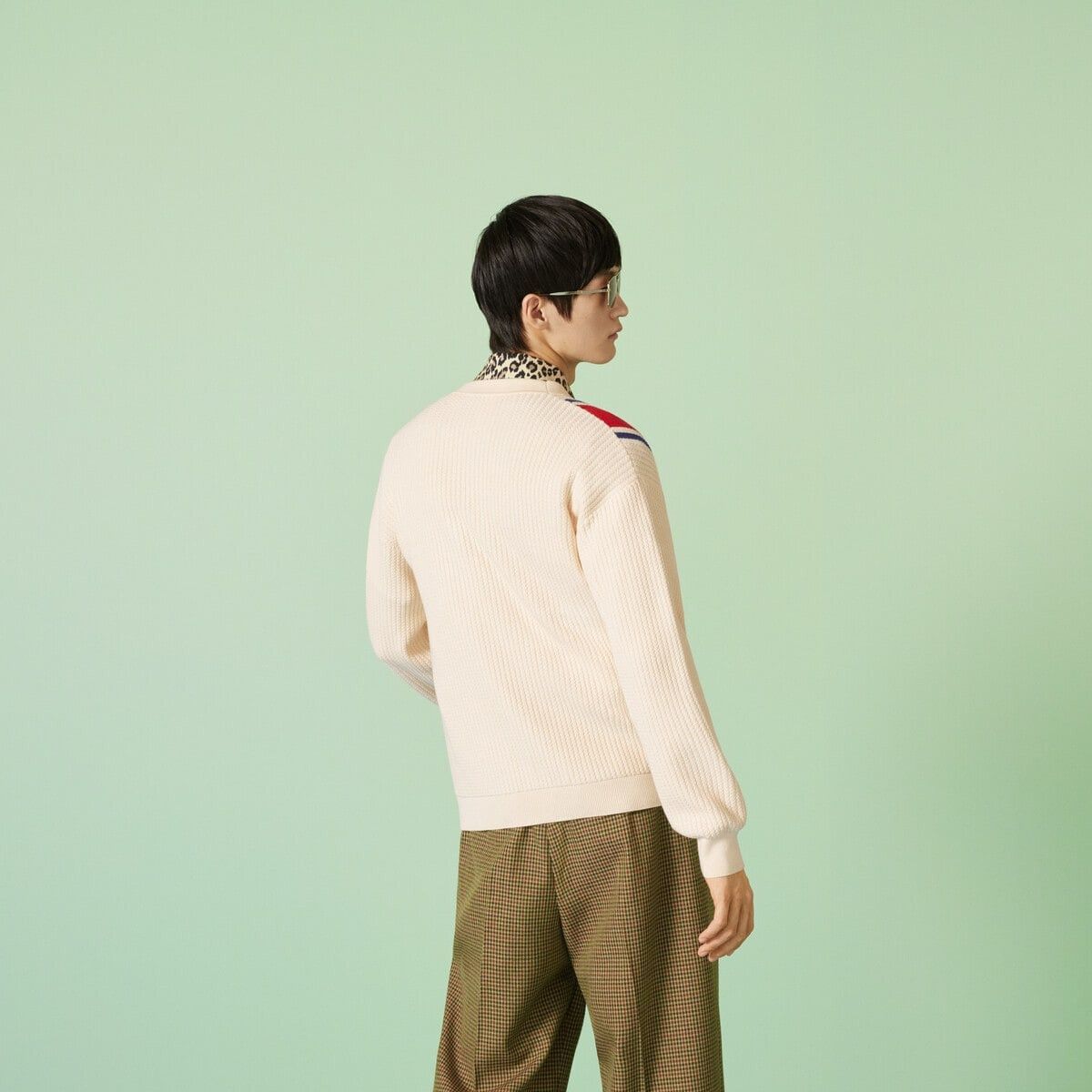 Gucci o1s1wg110925 Knit Cotton Cardigan With Patch in Multicolor Size US S / EU 44-46 / 1 - 6 Thumbnail