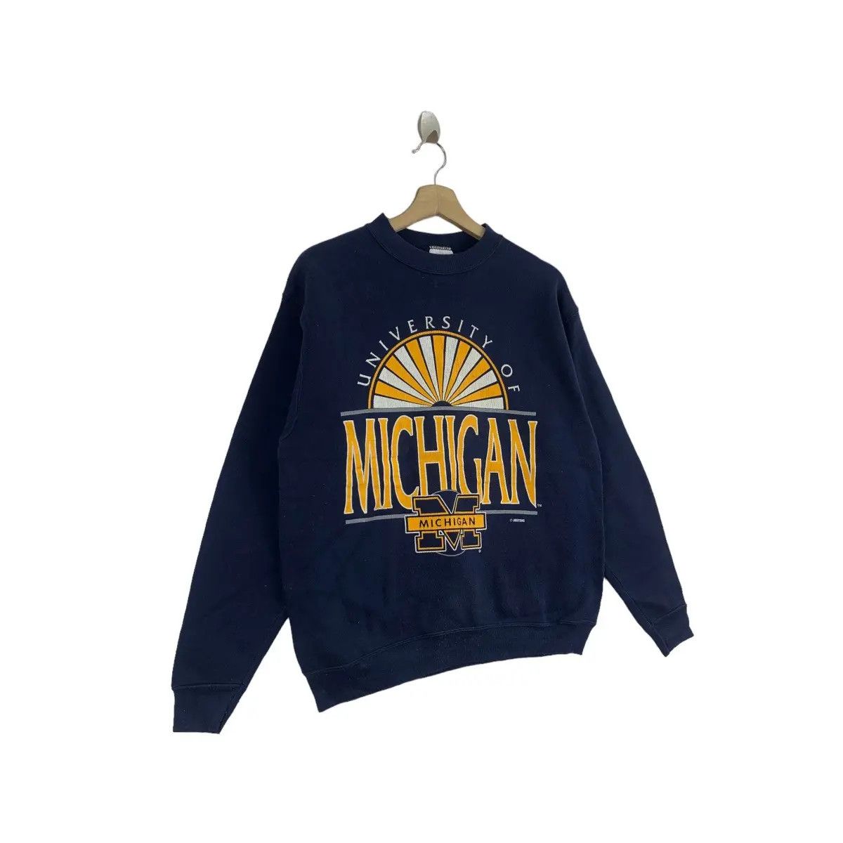 Designer Vintage 80’ MICHIGAN UNIVERSITY Jostens College Sweatshirt Size M / US 6-8 / IT 42-44 - 4 Thumbnail