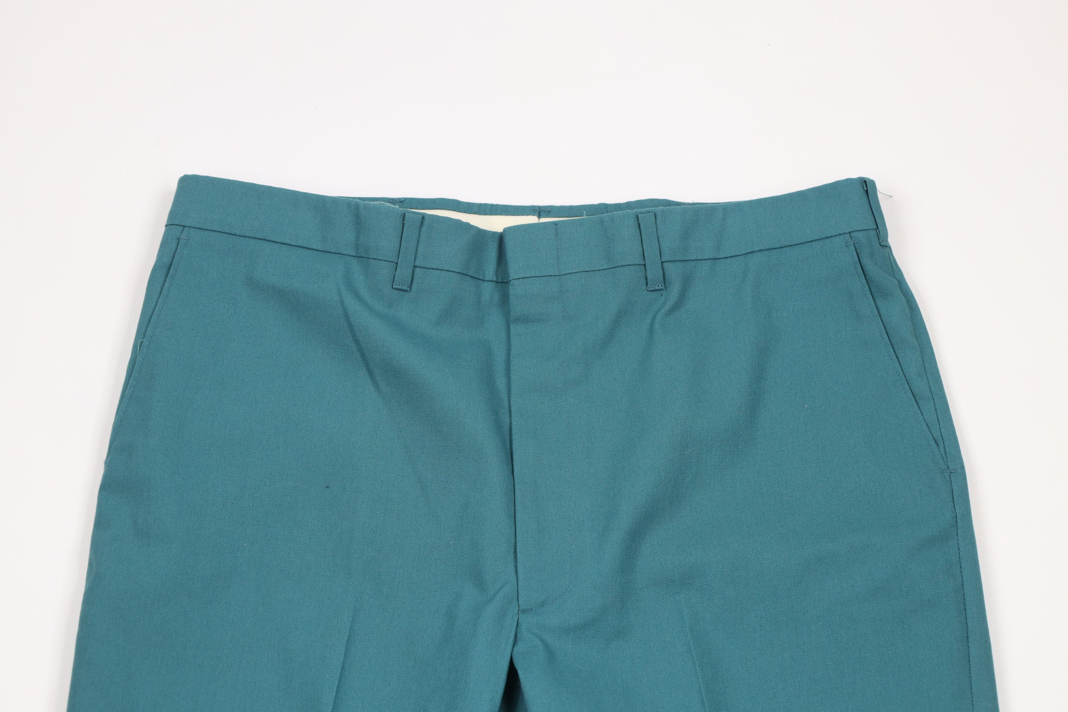 Vintage Vintage 70s Streetwear Wide Leg Bell Bottoms Pants Teal USA Size US 36 / EU 52 - 2 Thumbnail