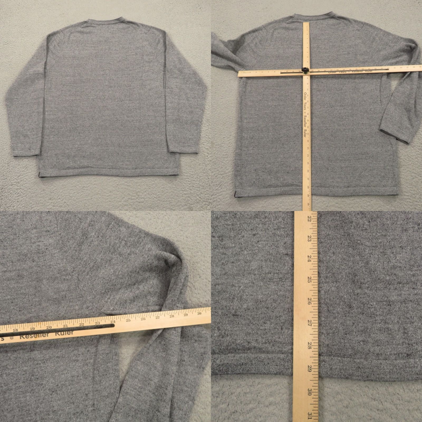 J Brand The Normal Brand Mens XXL Sweater Charcoal Heather Grey Roll Neck Pullover Shirt Size US XXL / EU 58 / 5 - 8 Thumbnail