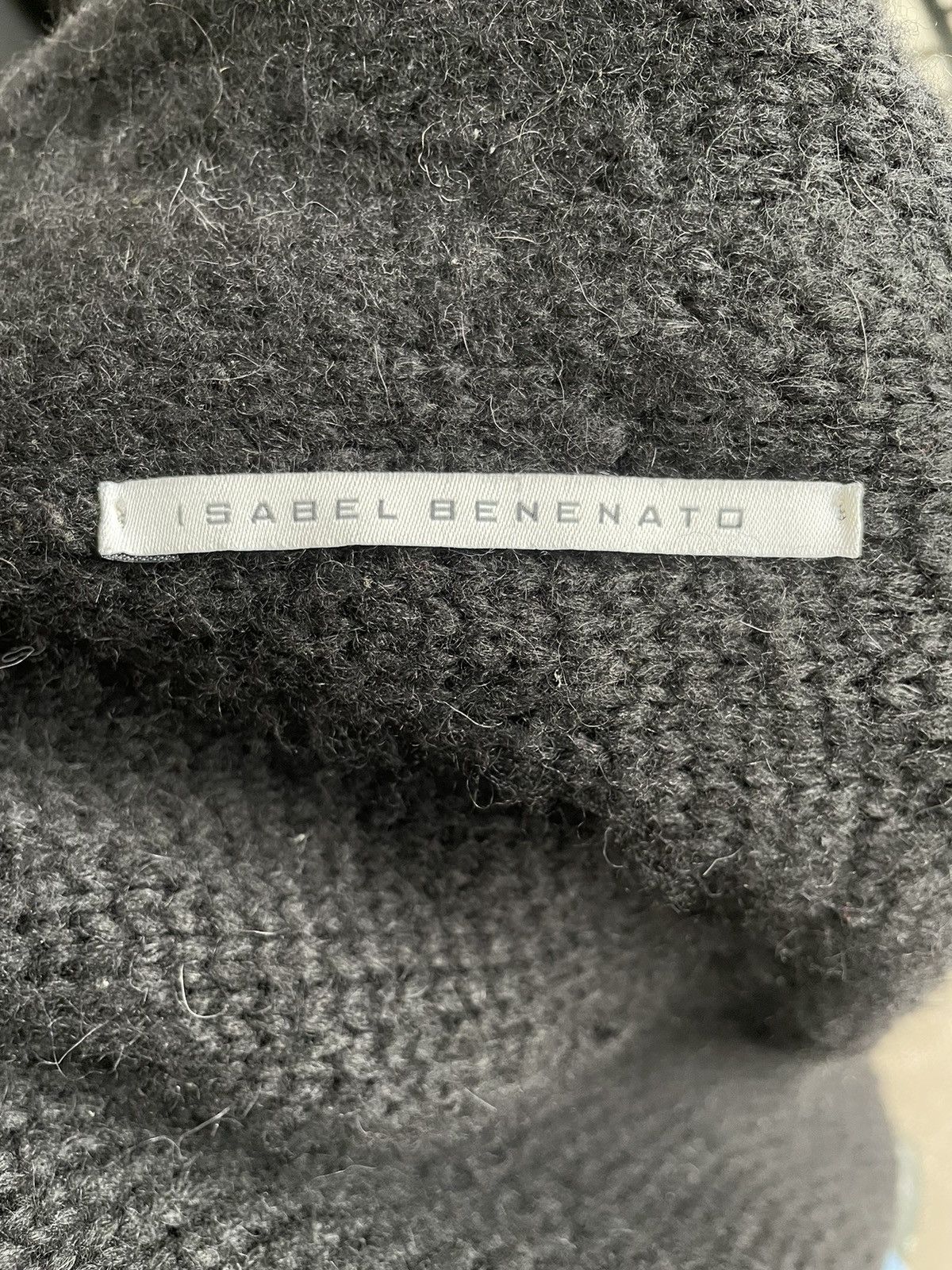 Isabel Benenato Isabel Benenato A/W 2011-2012 Cardigan Wool/Leather Size L / US 10 / IT 46 - 13 Thumbnail