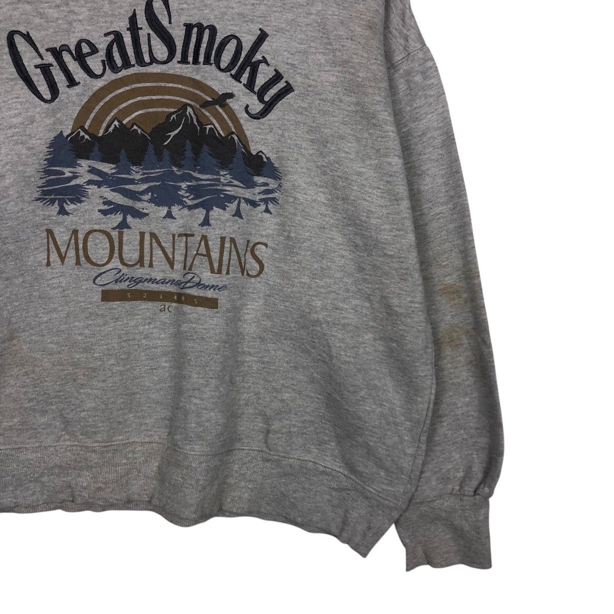 Japanese Brand 📌Vintage Sweatshirt Great Smoky Mountains Big Logo Size US L / EU 52-54 / 3 - 6 Thumbnail