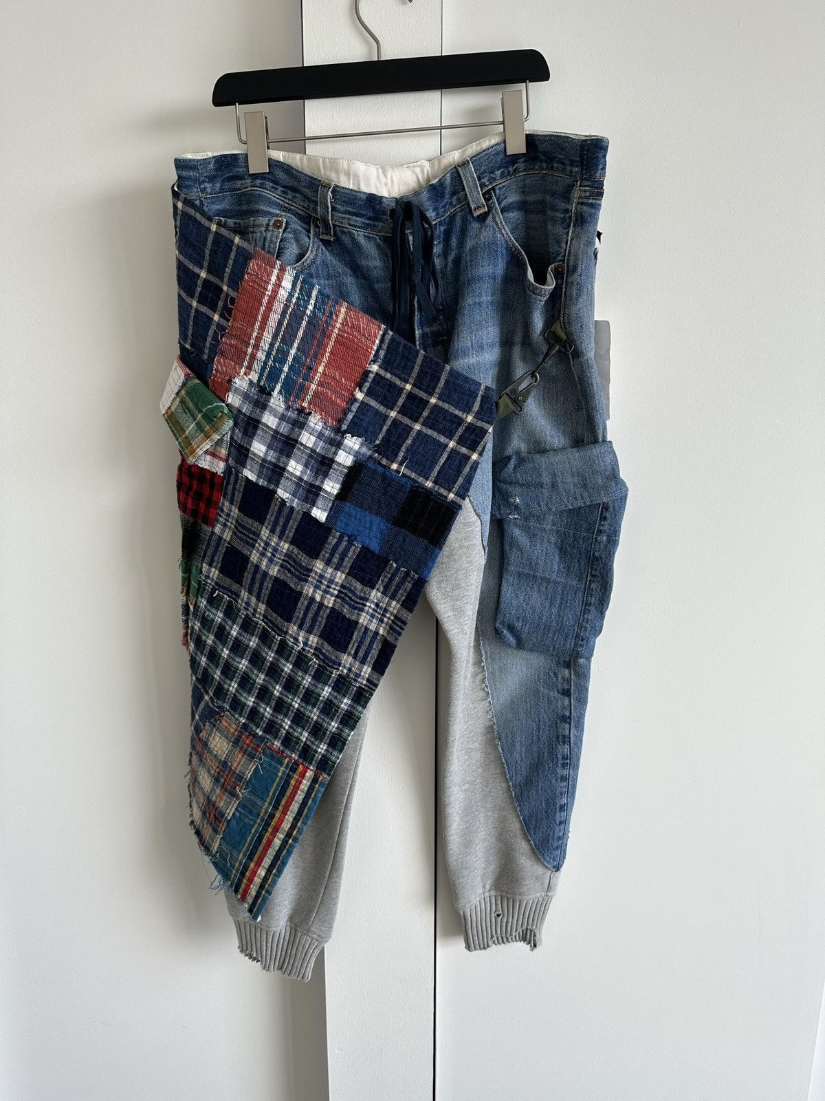 Greg Lauren Stitchwork Denim Wrap Jogger Pant Size 4 Size US 38 / EU 54 - 1 Thumbnail
