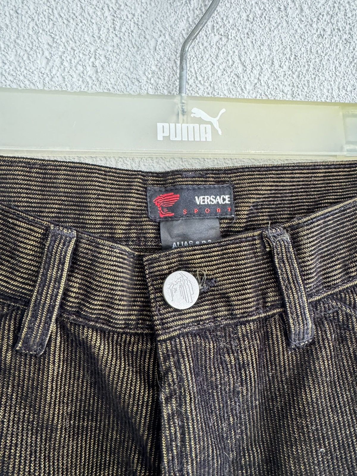 Versace Versace Sport Pants Size 29 Brown Textured Denim Straight Size 29" - 5 Thumbnail