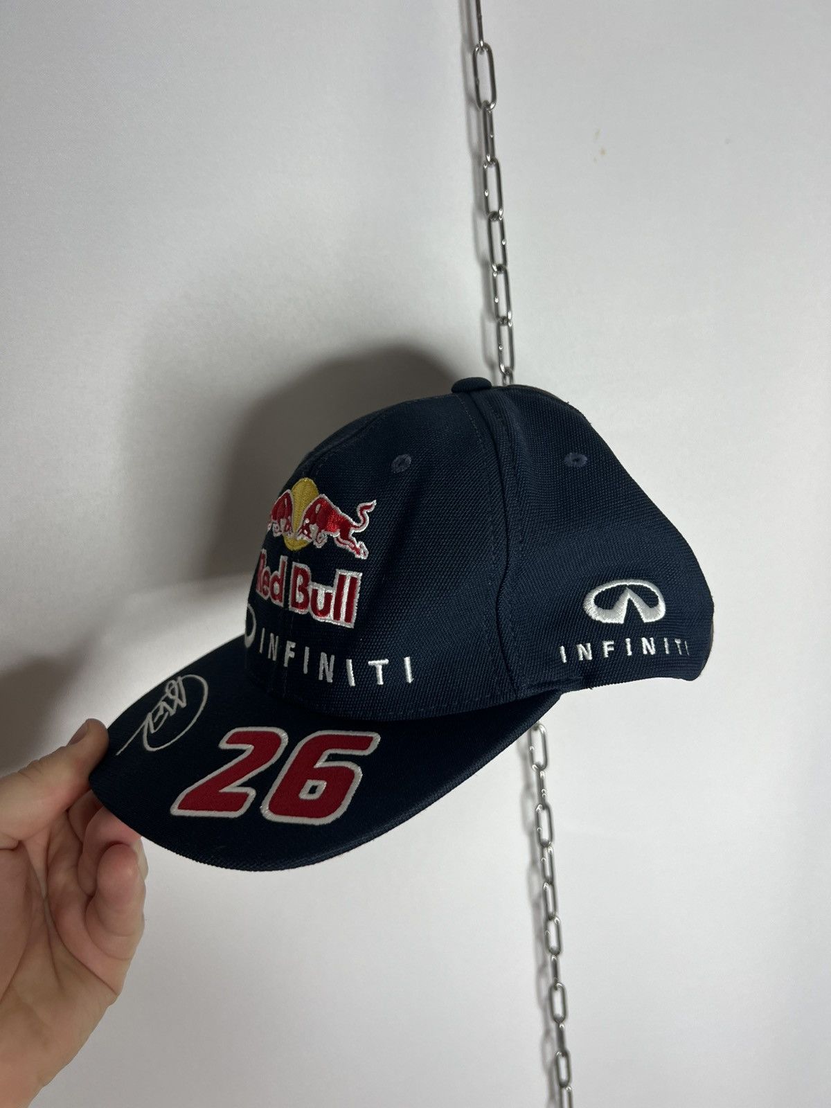 Pepe Jeans 🏎️ Vintage Pepe Jeans Red Bull Infinity #26 Racing Cap Hat 🏎️ Size ONE SIZE - 2 Thumbnail