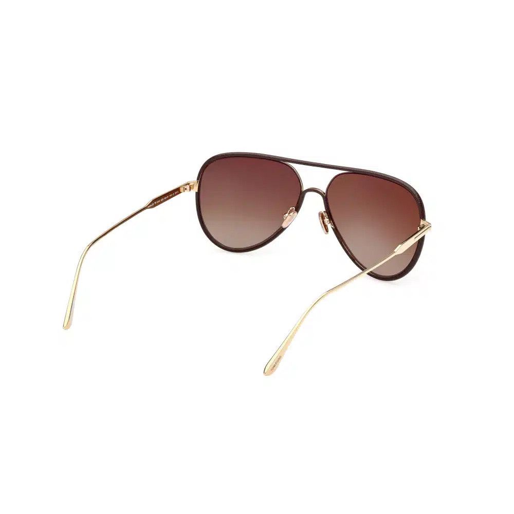 Tom Ford o1sndg1125 FT1016 Size: OS / Jessie-02 Sunglasses Brown/Gold Size ONE SIZE - 5 Thumbnail