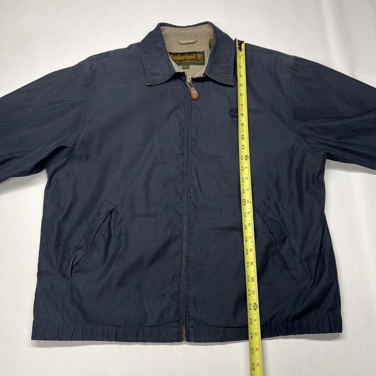 Timberland × Vintage Timberland Jacket Blue Chore Workwear Coat Zip Weathergear Size US S / EU 44-46 / 1 - 18 Thumbnail
