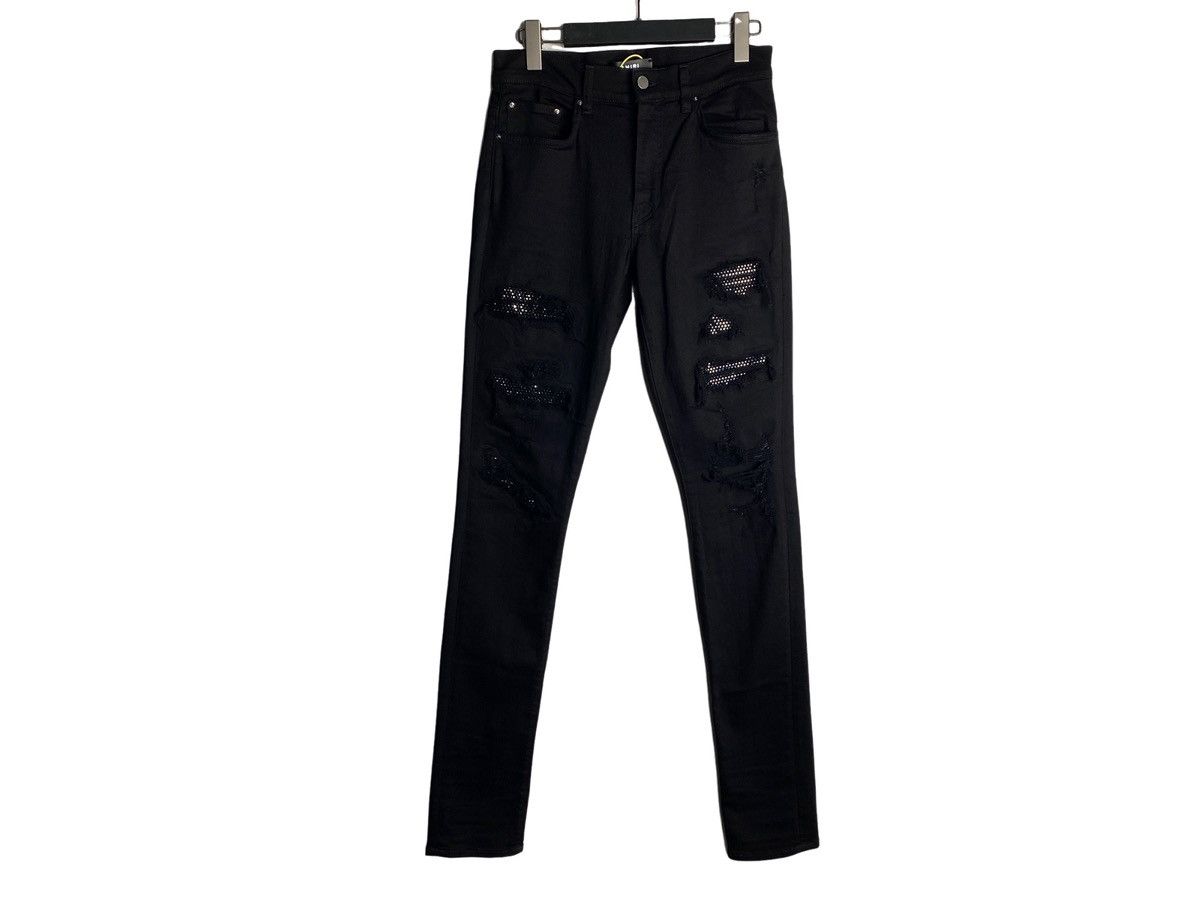 Amiri Amiri Black Diamonds Destroyed Jeans Size US 30 / EU 46 - 1 Thumbnail