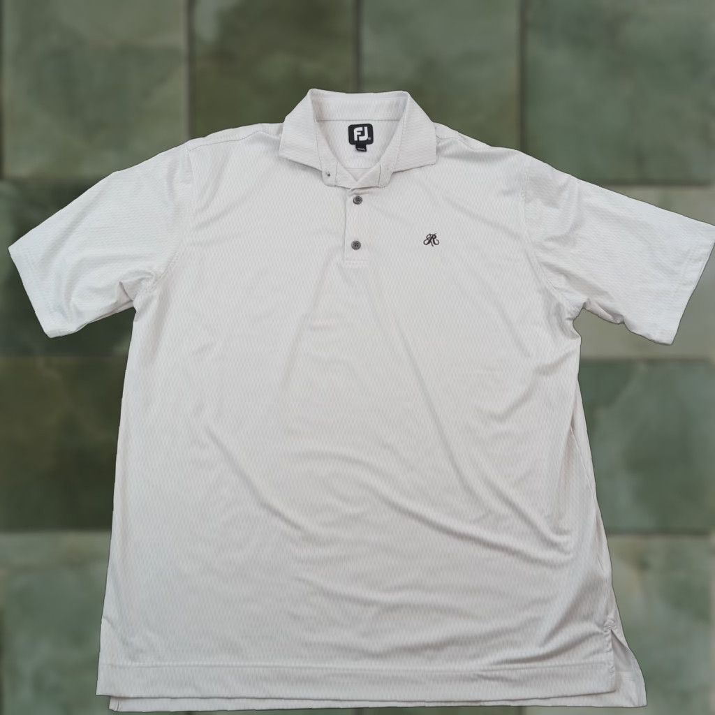 Footjoy FootJoy Polo Shirt Mens XL White Diamond Short Sleeve Stretch Golf Casual Z Size US XL / EU 56 / 4 - 1 Thumbnail