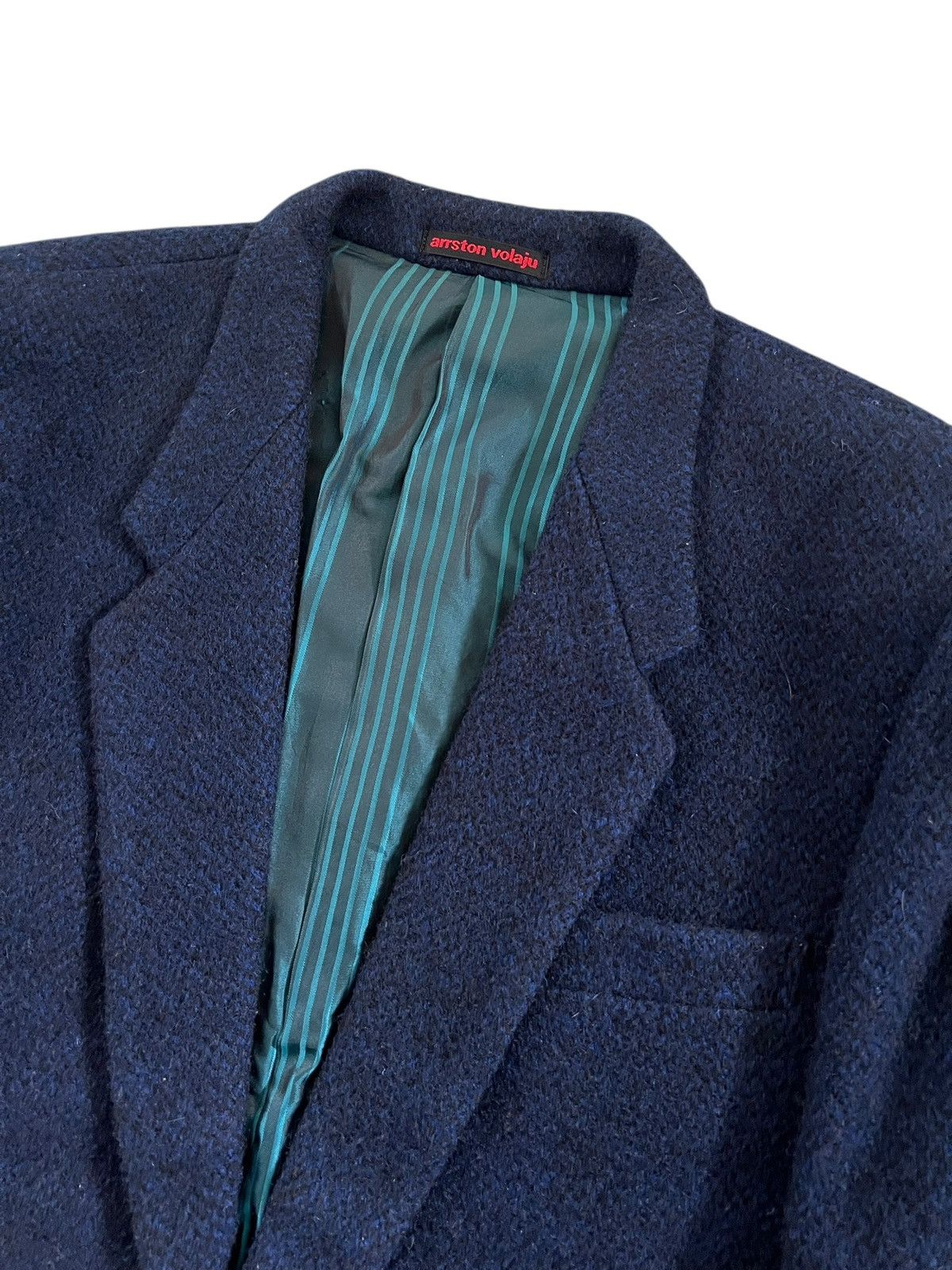 Japanese Brand Arrston Volaju Tweed Knitted Wool Coat Size US L / EU 52-54 / 3 - 4 Thumbnail