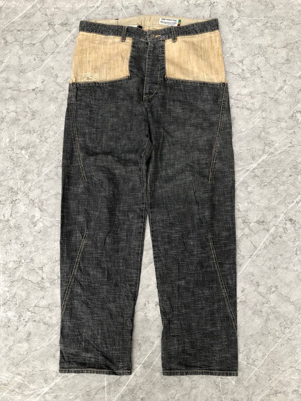FDMTL × Japanese Brand × Vintage Vintage Scanner Fundamental Japanese Brand Jeans Size US 34 / EU 50 - 1 Thumbnail