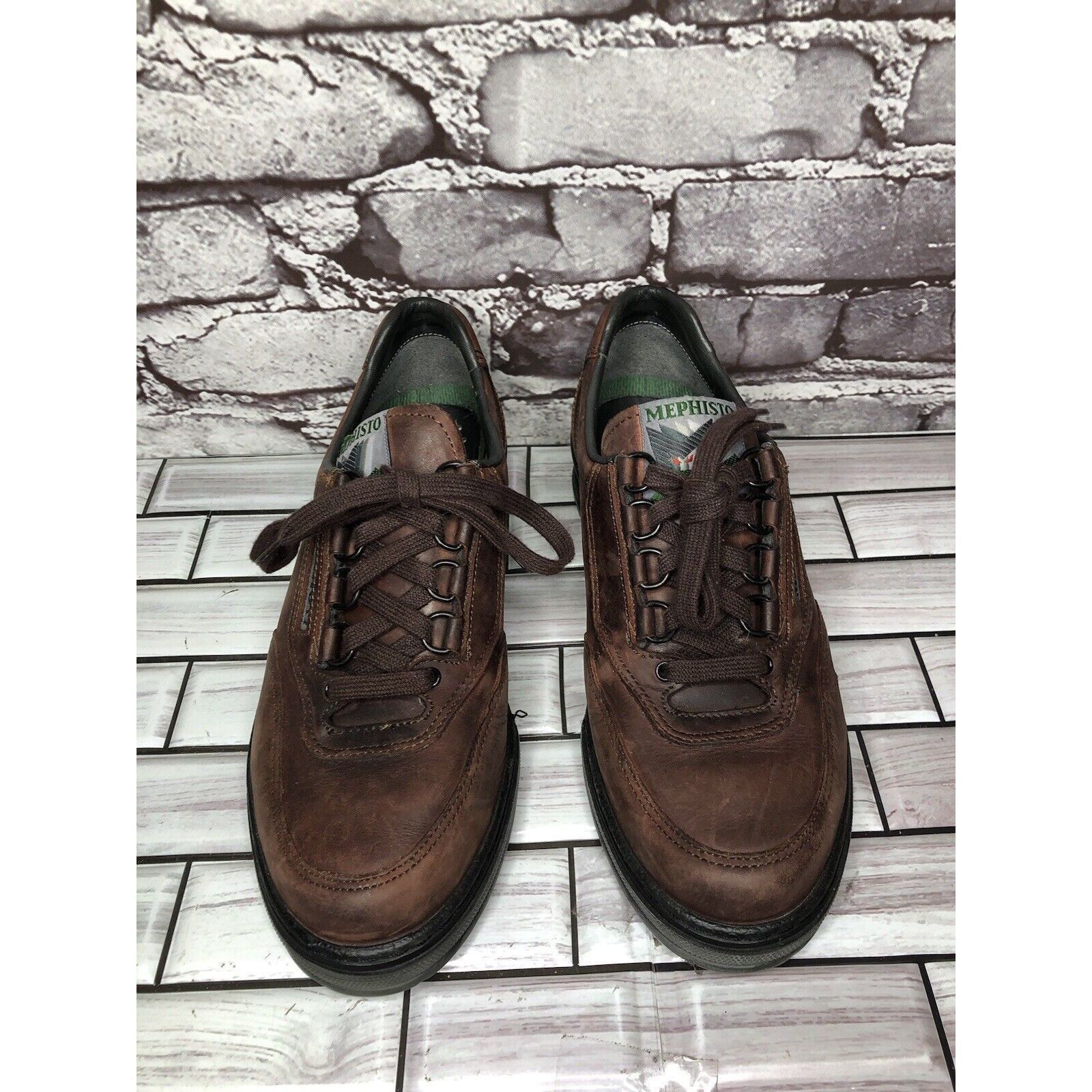 Mephisto Mephisto Runoff Air-Jet System Brown Leather Sneaker Shoes W Size US 8 / IT 38 - 3 Thumbnail