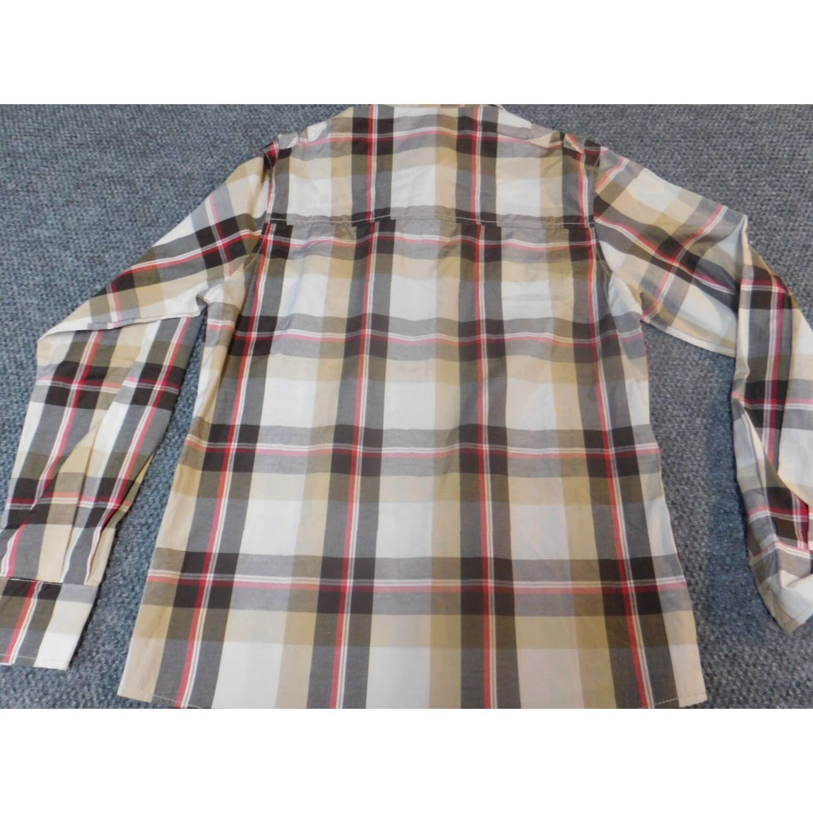 Vintage Red Ape Mens Shirt Long Sleeve Button Down Knit Plaid Cotton Polyester M Red Regular Button-Up Collar Down Theme Logo Western All Seasons Mens Size US M / EU 48-50 / 2 - 5 Thumbnail