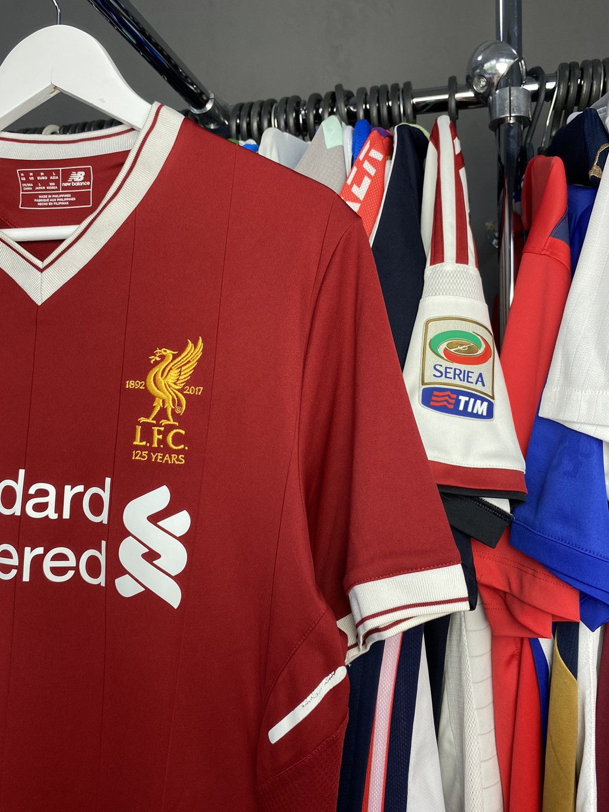 New Balance 2017/18 NEW BALANCE LIVERPOOL SOCCER FOOTBALL JERSEY SHIRT Size US M / EU 48-50 / 2 - 6 Thumbnail