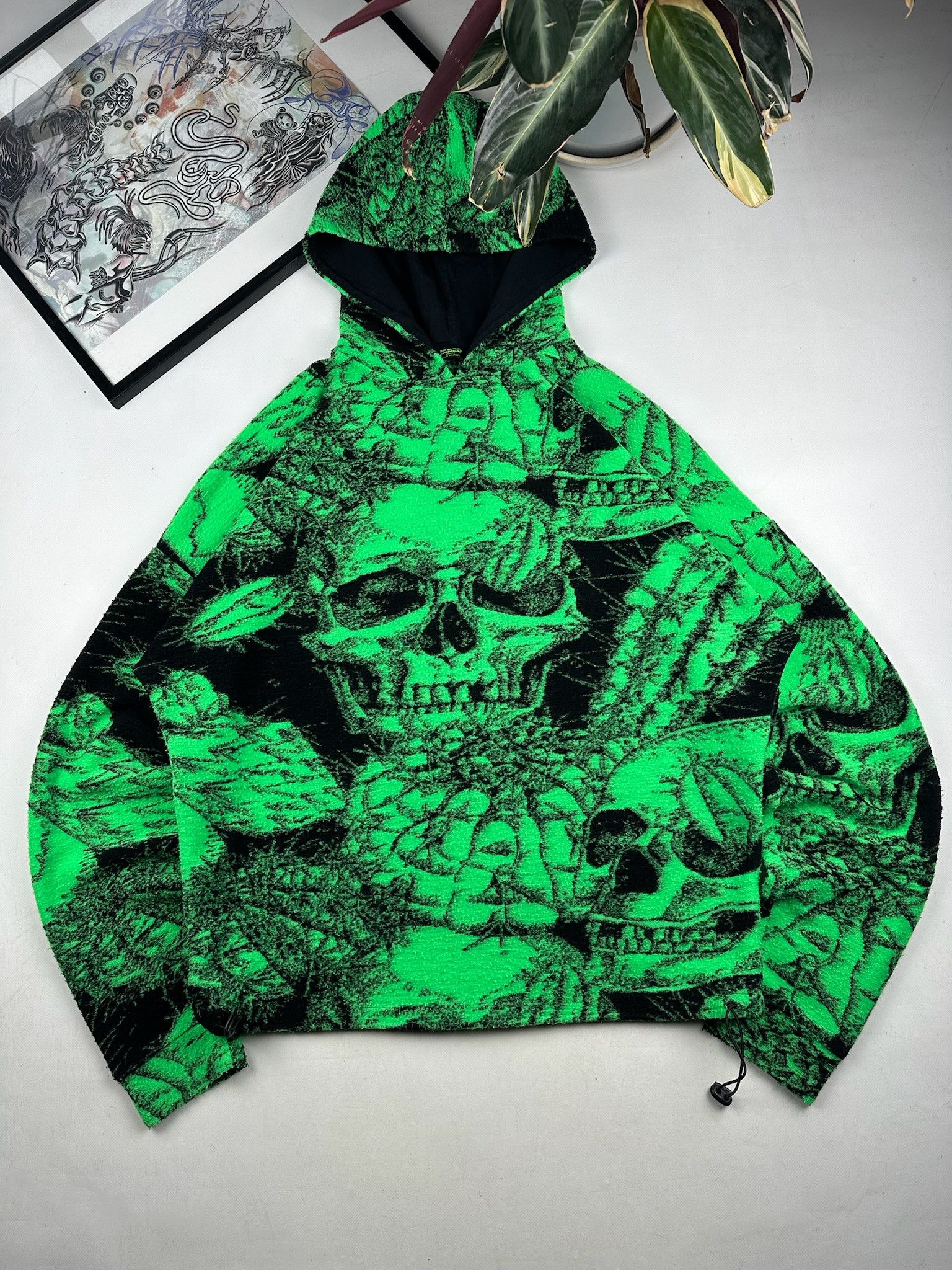 Jaded London Skull hoodie green Jaded London Size US M / EU 48-50 / 2 - 1 Thumbnail