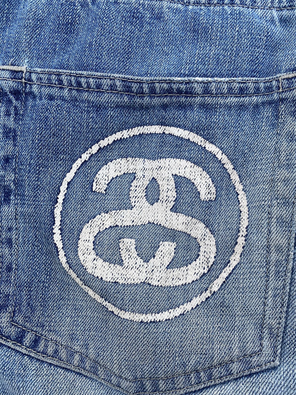 Stussy × Vintage STUSSY ROUGH AND RUGGED WORKGEAR DISTRESSED SS LOGO JEANS 🎱 Size US 34 / EU 50 - 3 Thumbnail