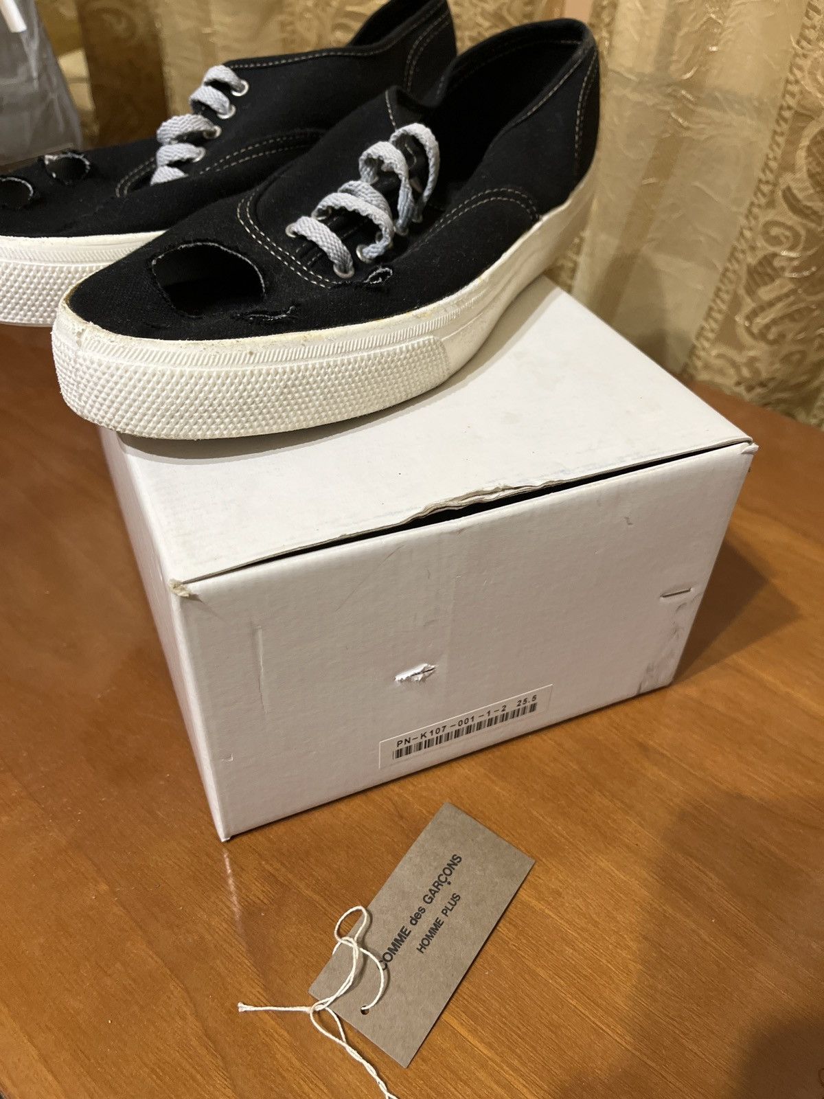 Comme des Garcons × Comme des Garcons Homme × Comme des Garcons Homme Plus Hole Punch Sneaker Size US 7.5 / EU 40-41 - 4 Thumbnail