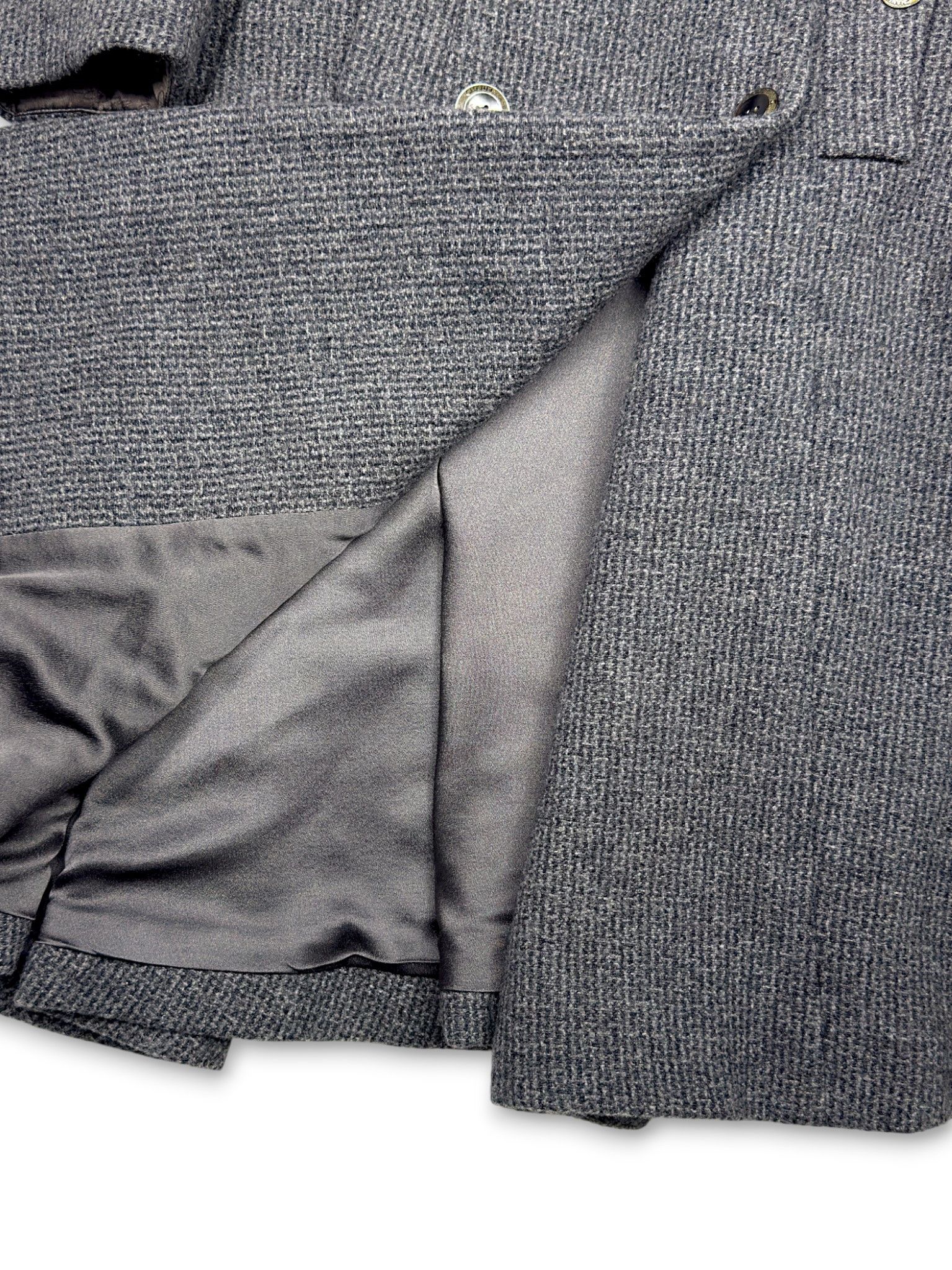 Chanel FW 2006 Chanel Wool and Cashmere Grey Trech Coat Size S / US 4 / IT 40 - 7 Thumbnail