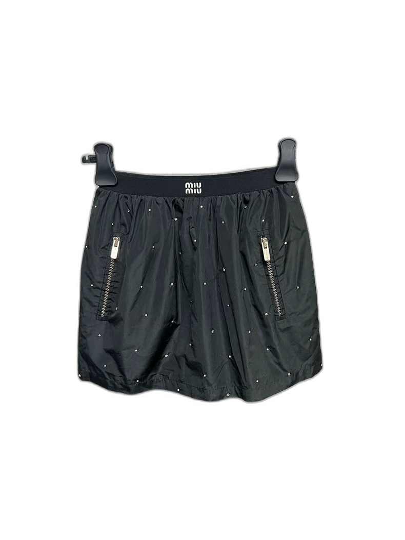 Miu Miu miumiu rhinestone sporty shorts Size US 38 / EU 54 - 1 Thumbnail