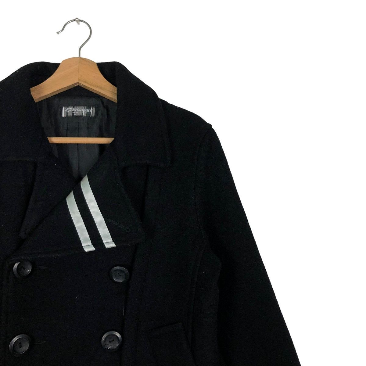 Japanese Brand 🔥Biker Jacket Wool Double Breast Kissmark Japan Made Size US M / EU 48-50 / 2 - 7 Thumbnail