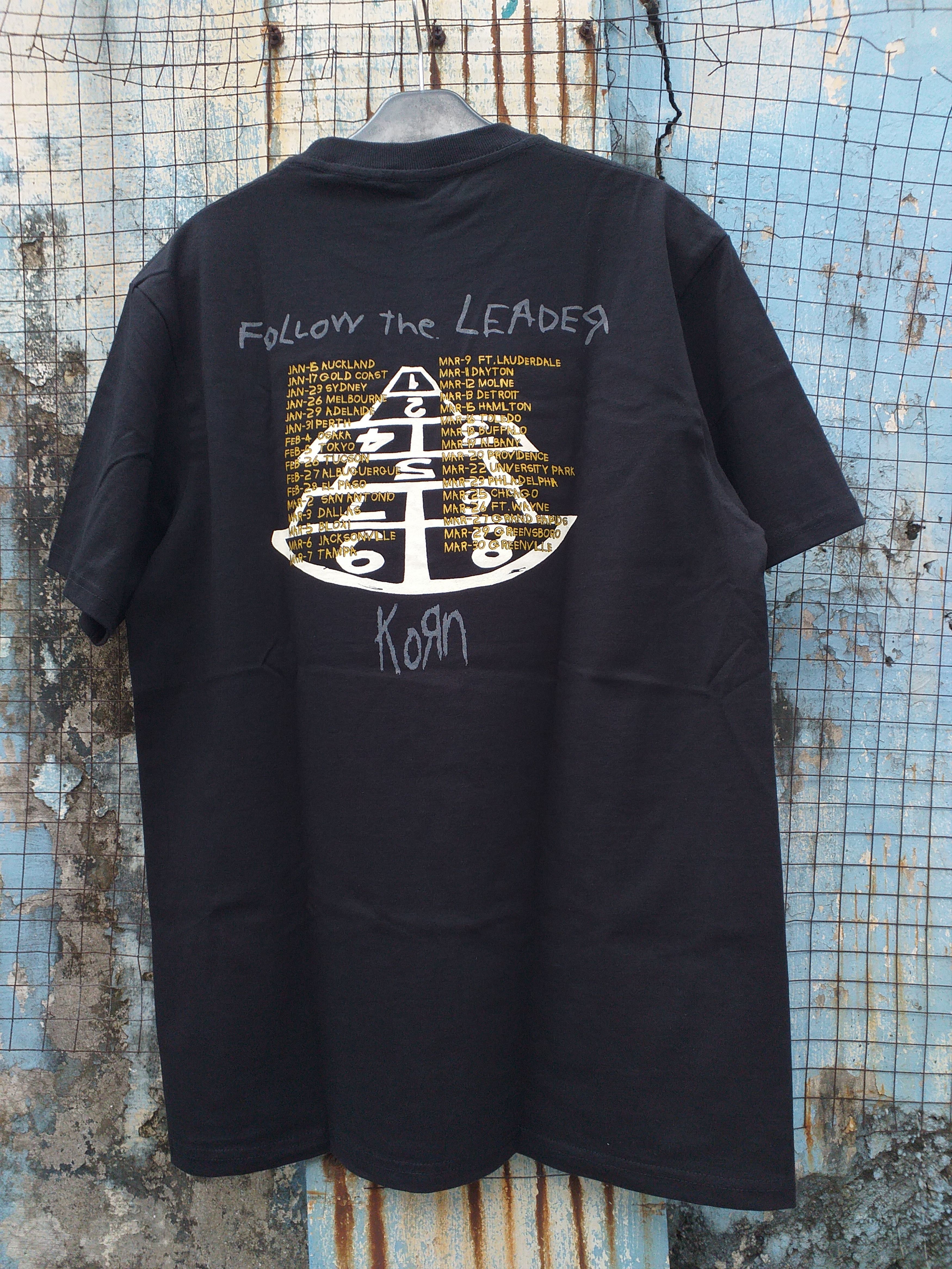 Band Tees Korn Follow The Leader Tour T shirt Size US XL / EU 56 / 4 - 2 Thumbnail