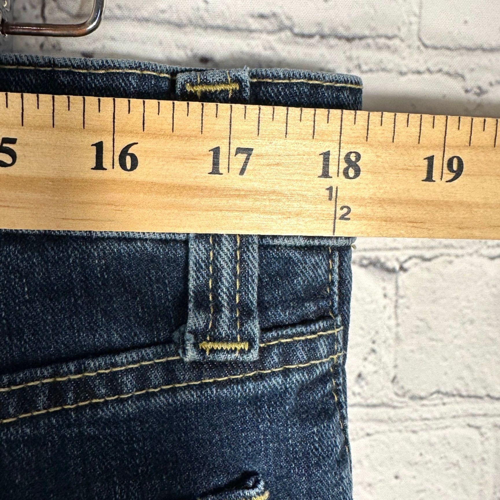 Denime Bulwark FR Mens Jeans 36 37 Dark Wash CAT2 2112 Denim Pants Straight 5-Pocket Denim Blue Size US 37 - 7 Thumbnail