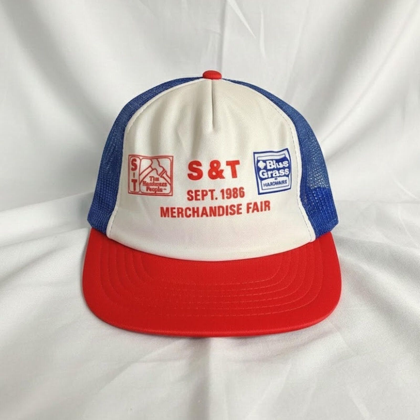 Other DA S&T Hardware Vintage White Trucker Hat Mens One Size Size ONE SIZE - 1 Thumbnail