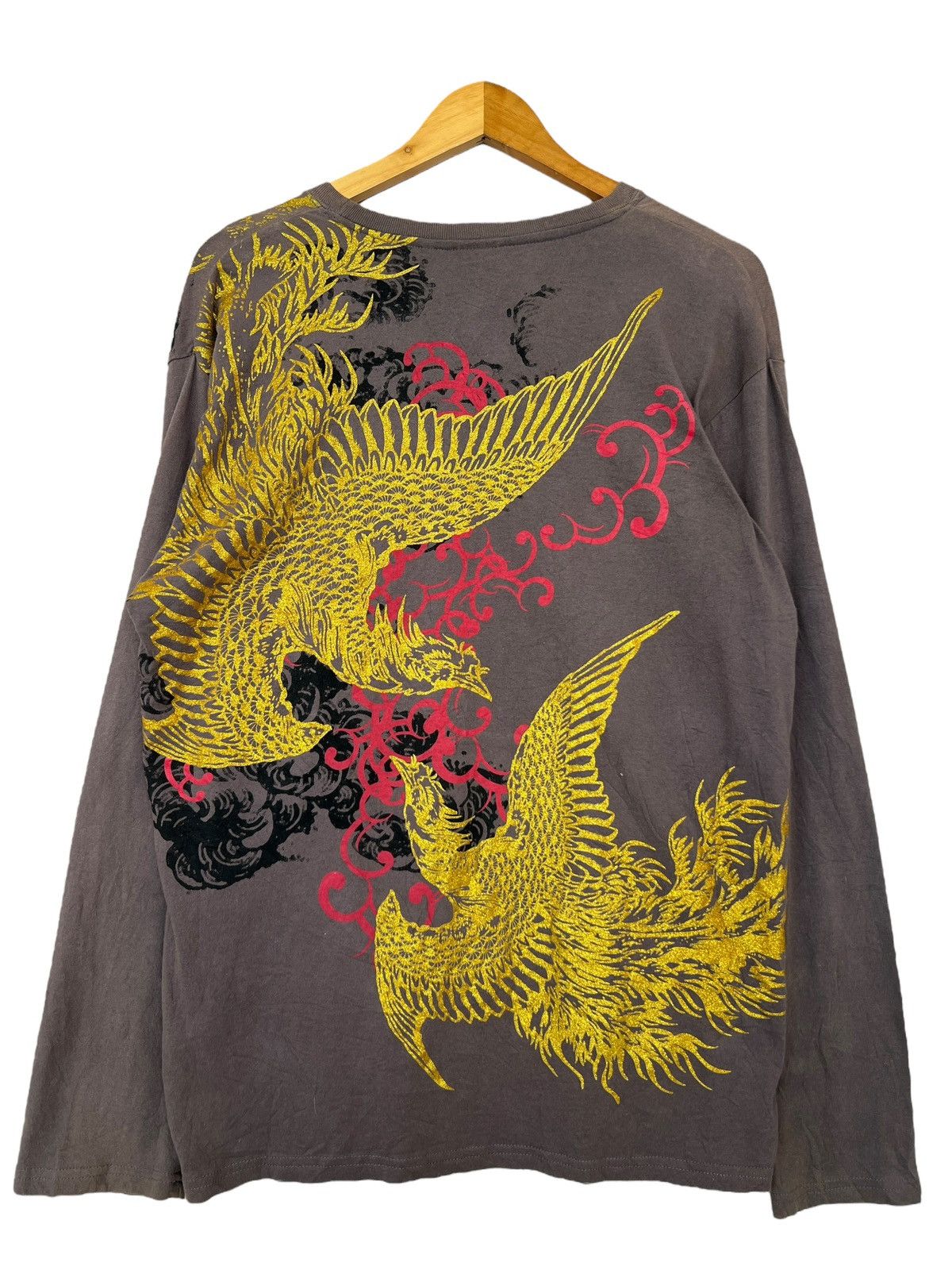 Japanese Brand Bullet Noise Phoenix Dragon Tiger Sukajan Baggy Sweatshirt Size US L / EU 52-54 / 3 - 2 Thumbnail