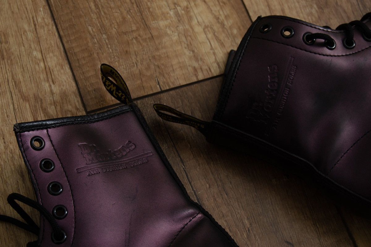 Dr. Martens Dr.Martens 7157 Violet Metallic Leather High Boots Shoes Size US 5 / IT 35 - 4 Thumbnail