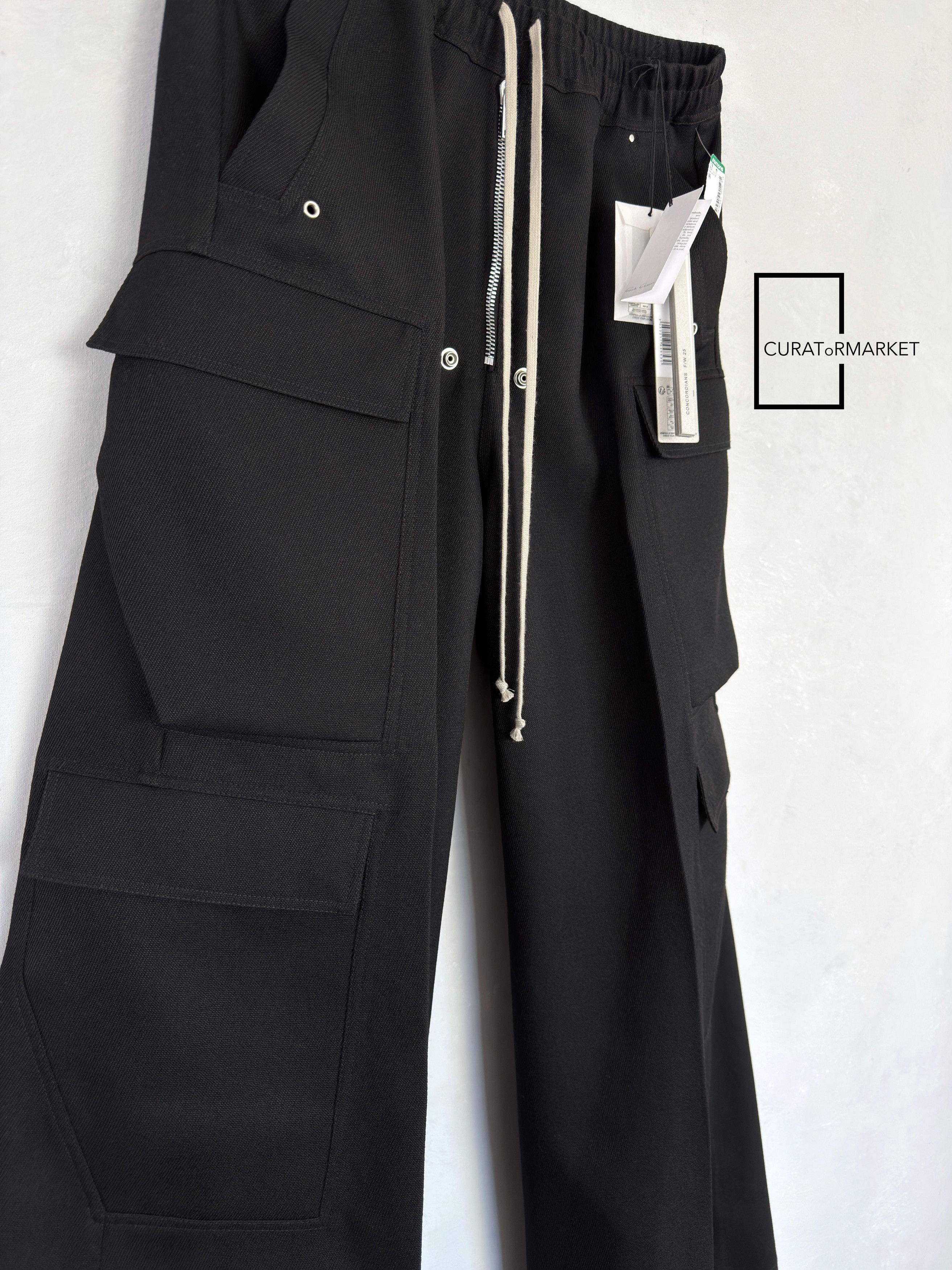 Rick Owens EU52 Runway Drill Wool Drawstring Cargobela Concordians FW25 Size US 36 / EU 52 - 4 Thumbnail