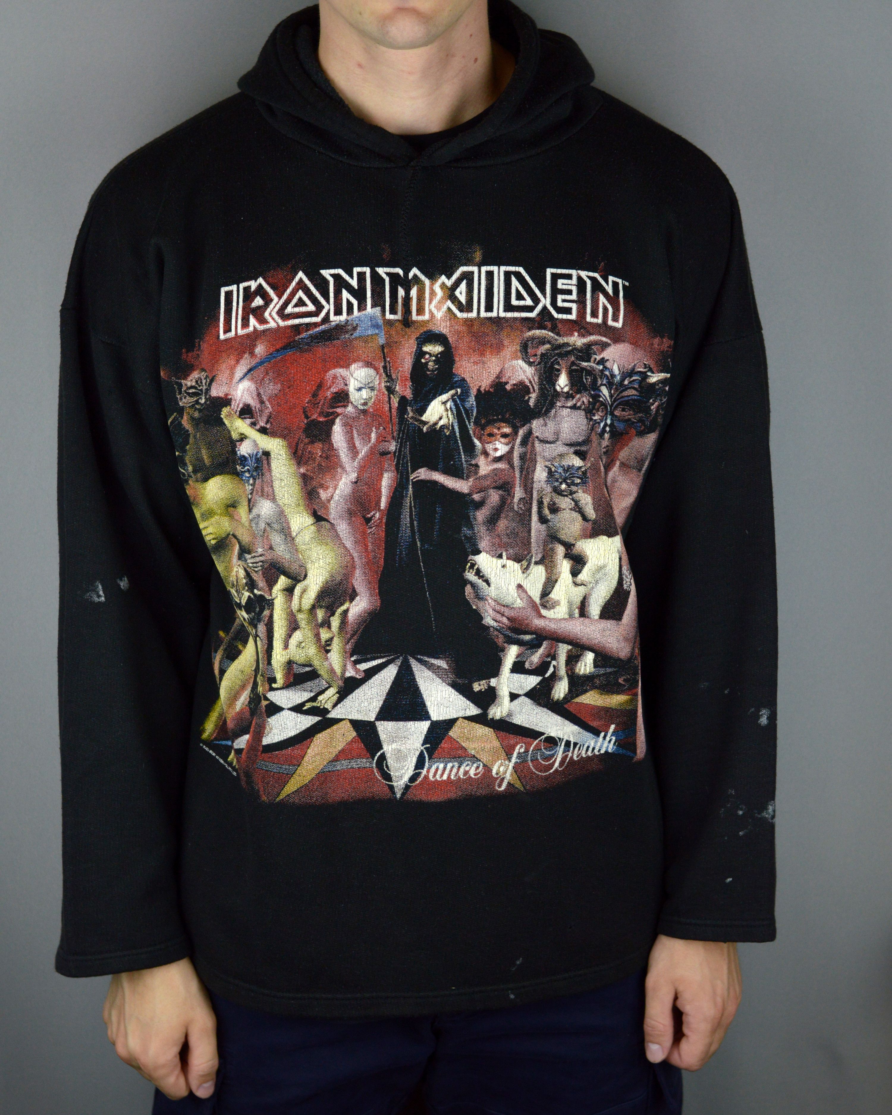 Iron Maiden × Vintage Vintage Iron Maiden Dance Of Death hoodie Size US XL / EU 56 / 4 - 1 Thumbnail