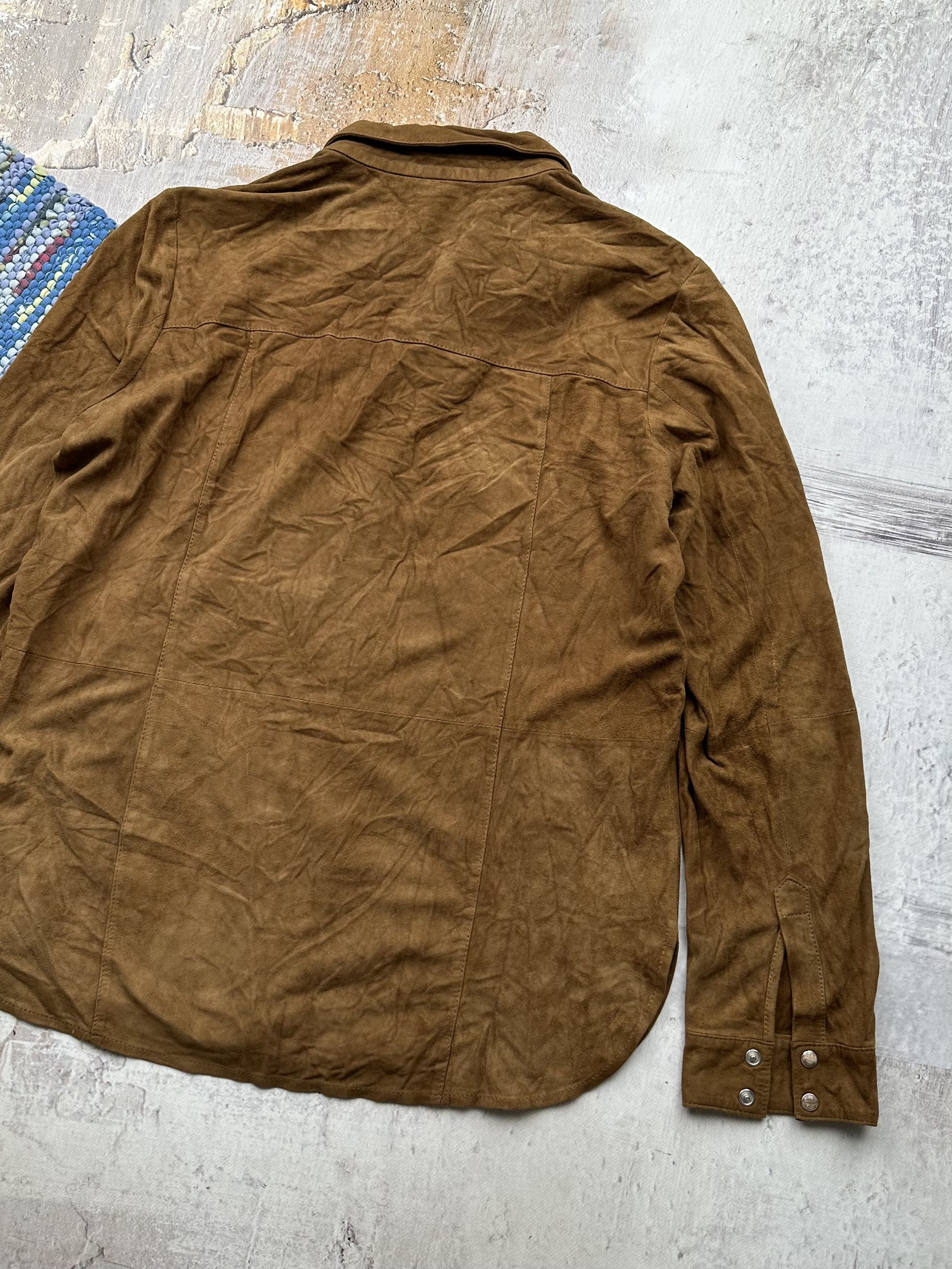 Genuine Leather Goat Leather Shirt Long Sleeve A431D15(347) Size US M / EU 48-50 / 2 - 10 Thumbnail