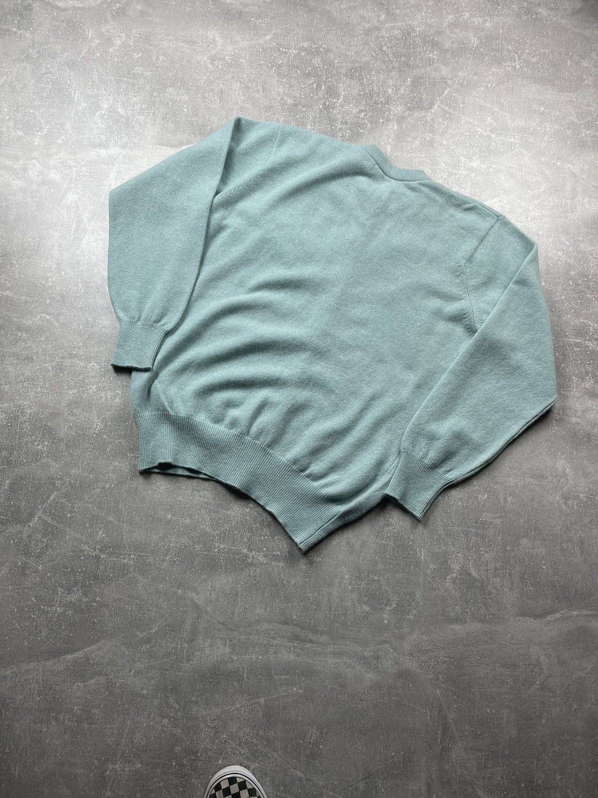 Johnstons Of Elgin Johnstons of Elgin Pure New Wool Mint Green Cardigan Size US M / EU 48-50 / 2 - 7 Thumbnail