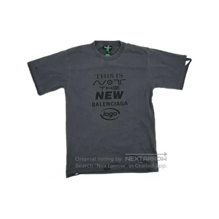 Balenciaga Balenciaga Black Vintage Print Short Sleeve T. Size US M / EU 48-50 / 2 - 2 Thumbnail