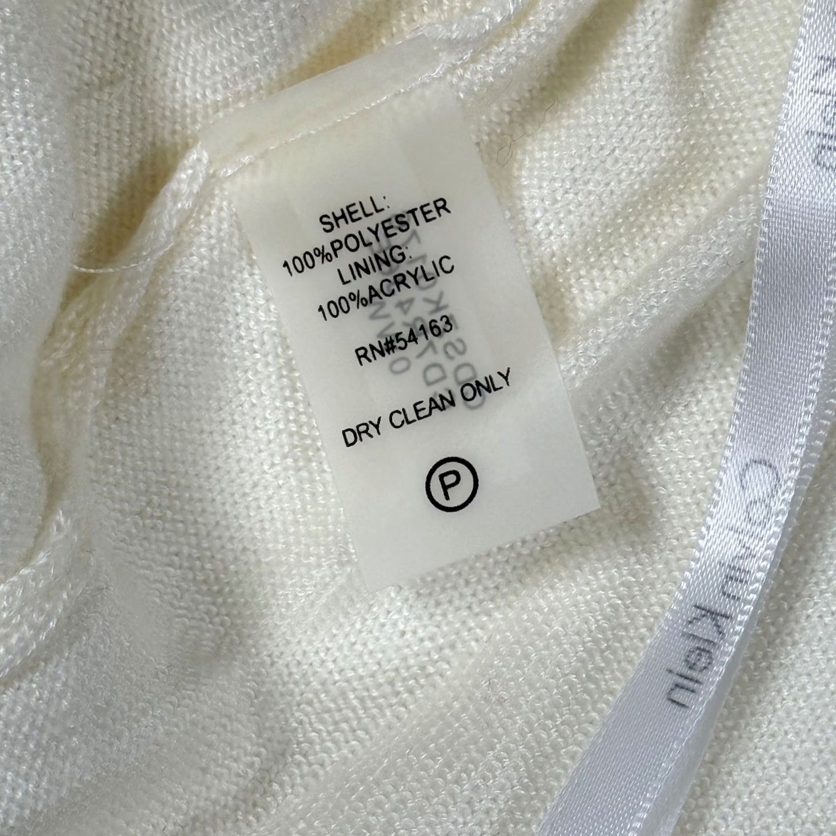 Calvin Klein Calvin Klein White Faux Fur Jacket Cardigan Shrug Bolero Wedding Seasonal Long Sleeve Hook & Eye Closure Ladies Jacket Women L White Fur Trim Logo Size L / US 10 / IT 46 - 6 Thumbnail
