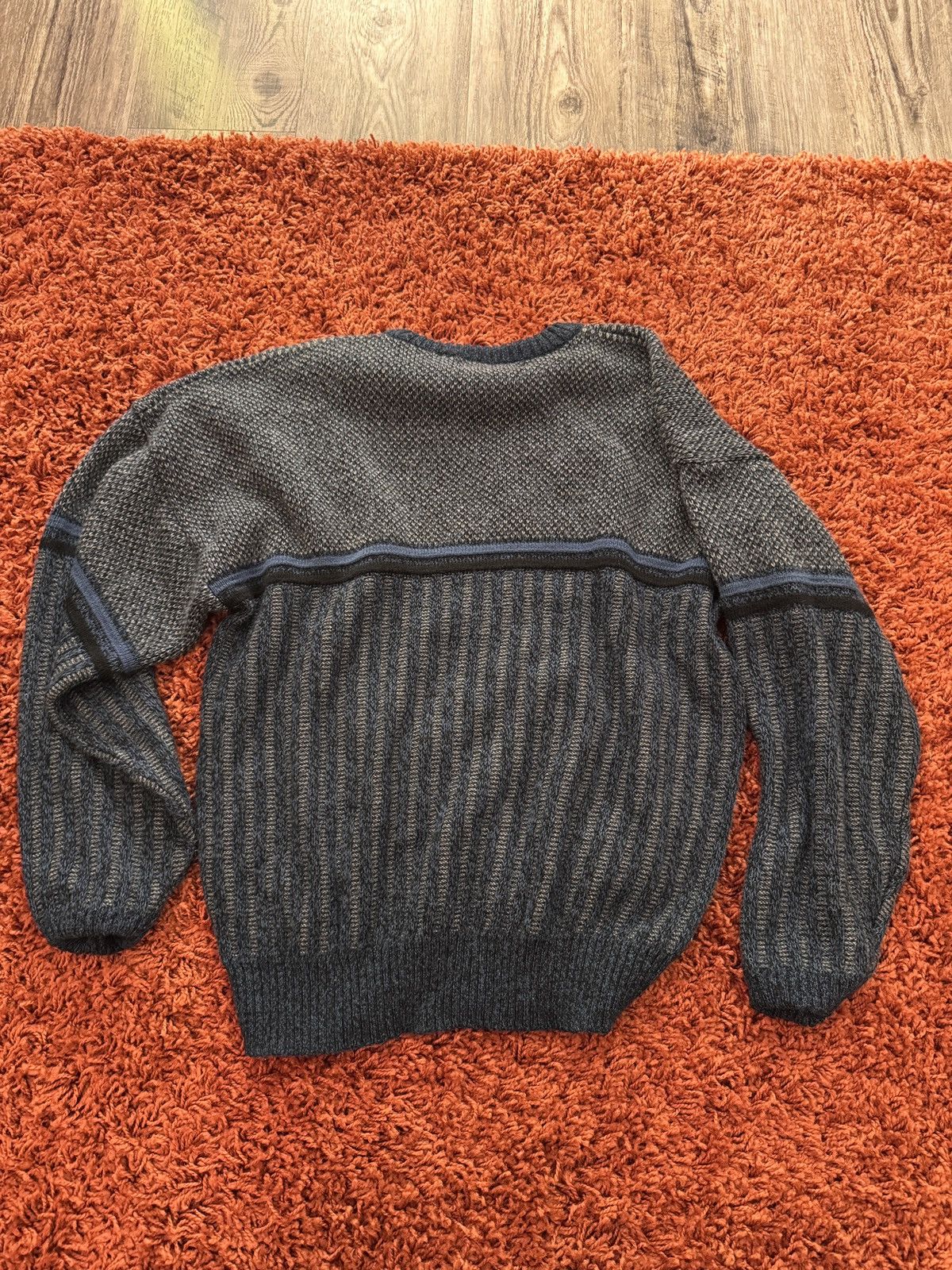 Vintage Vintage 90s Striped Pullover knit Size US L / EU 52-54 / 3 - 3 Thumbnail