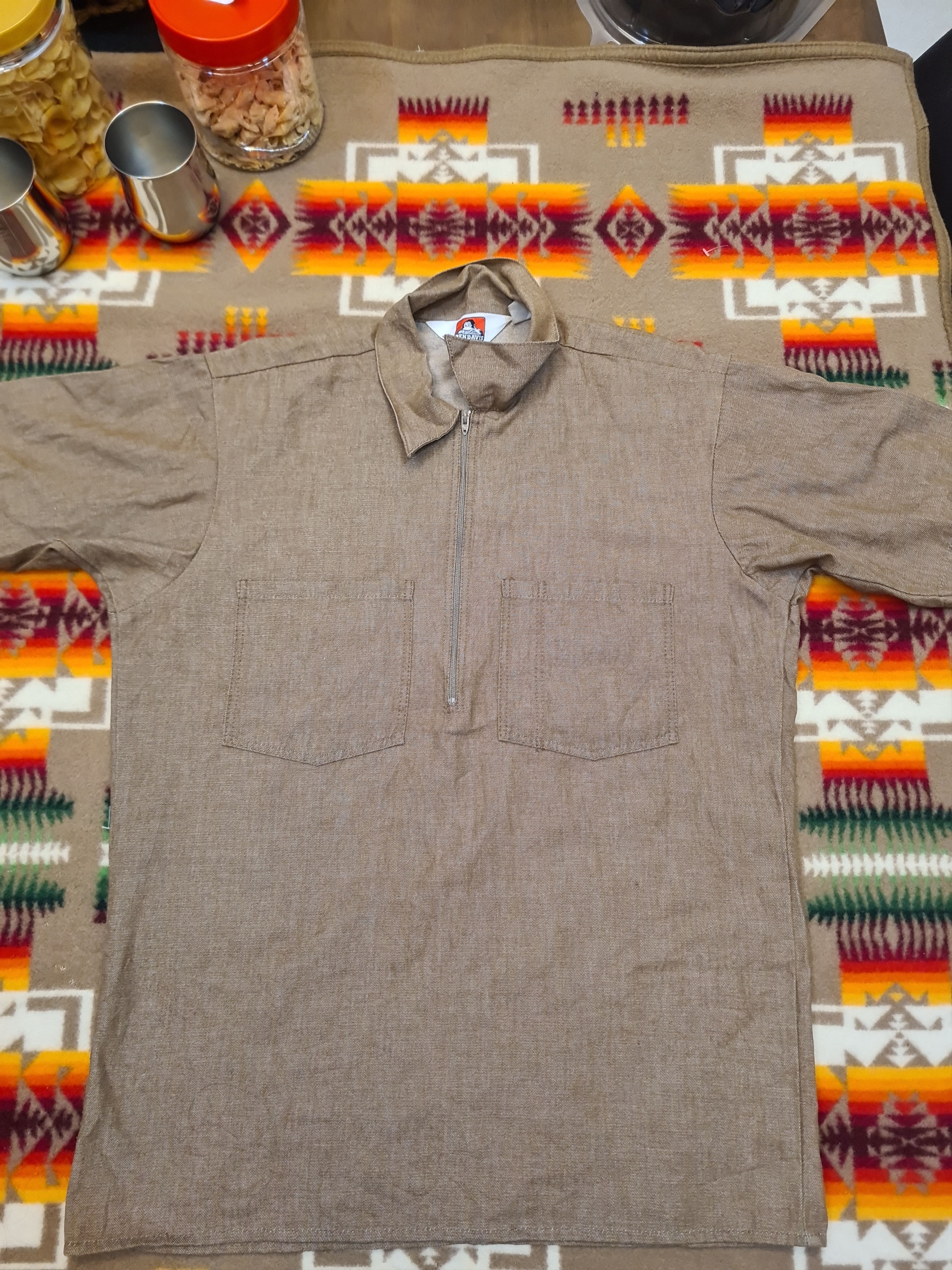 Ben Davis × Vintage Vintage Ben davis workshirt talon zipper streetwear Size US M / EU 48-50 / 2 - 1 Thumbnail