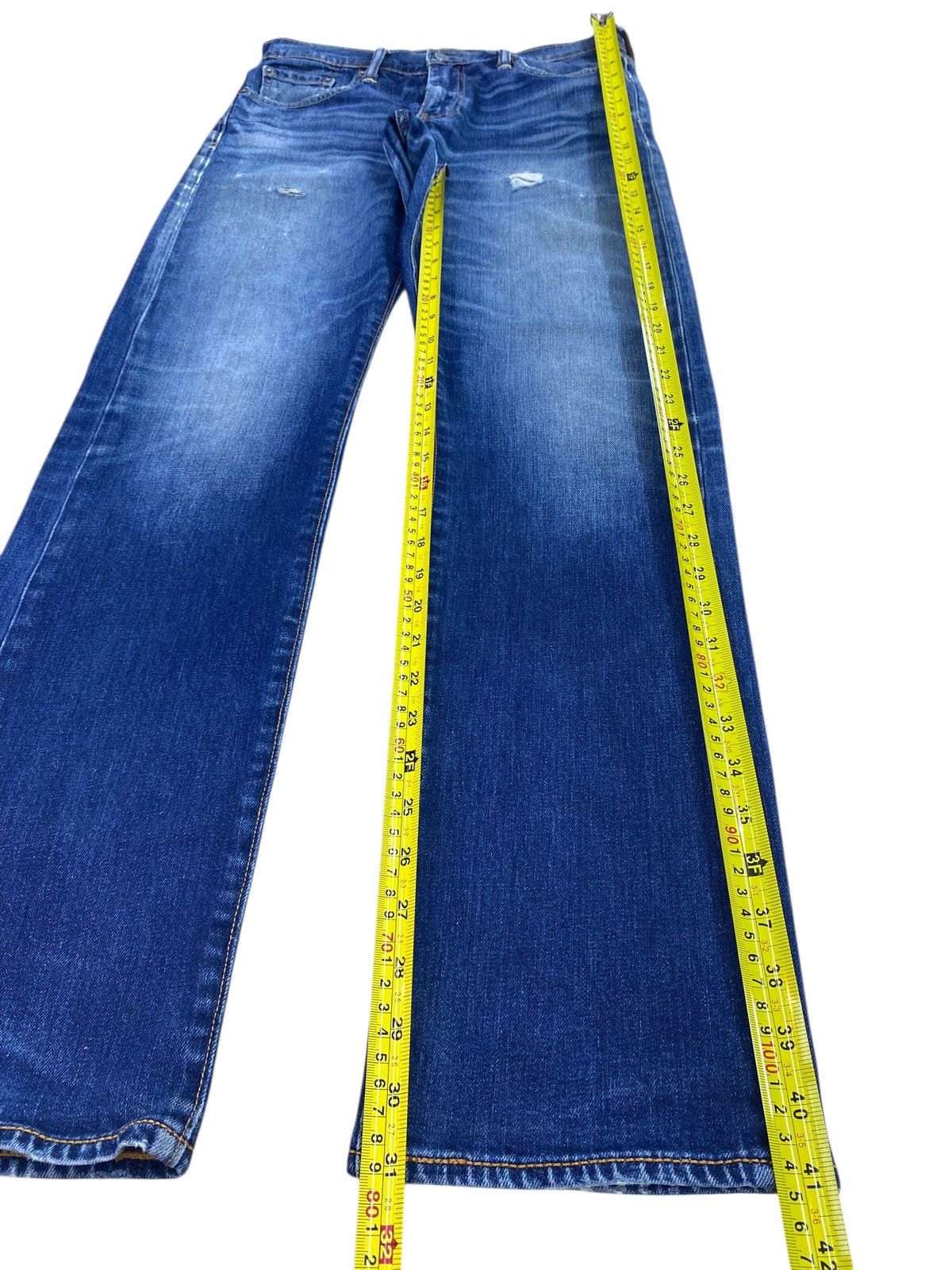 Levi's Levi’s Whiskers Faded Wash Style Straight Cut Jeans Size US 30 / EU 46 - 7 Thumbnail